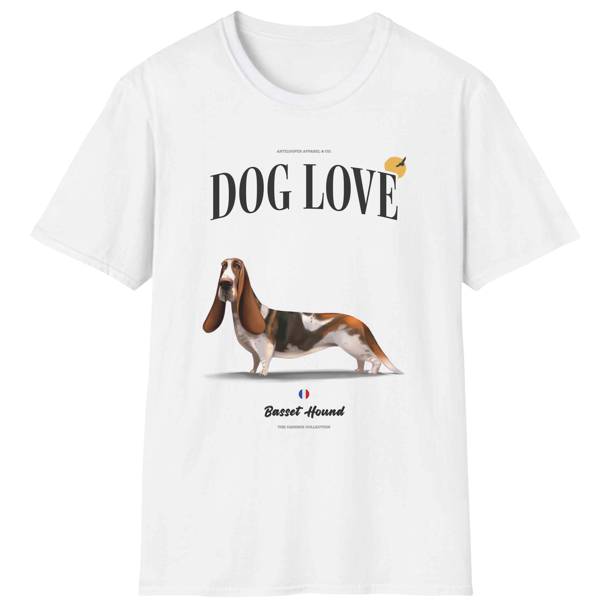 Basset Hound Dog Love Tee – Antilooper - Main Image
