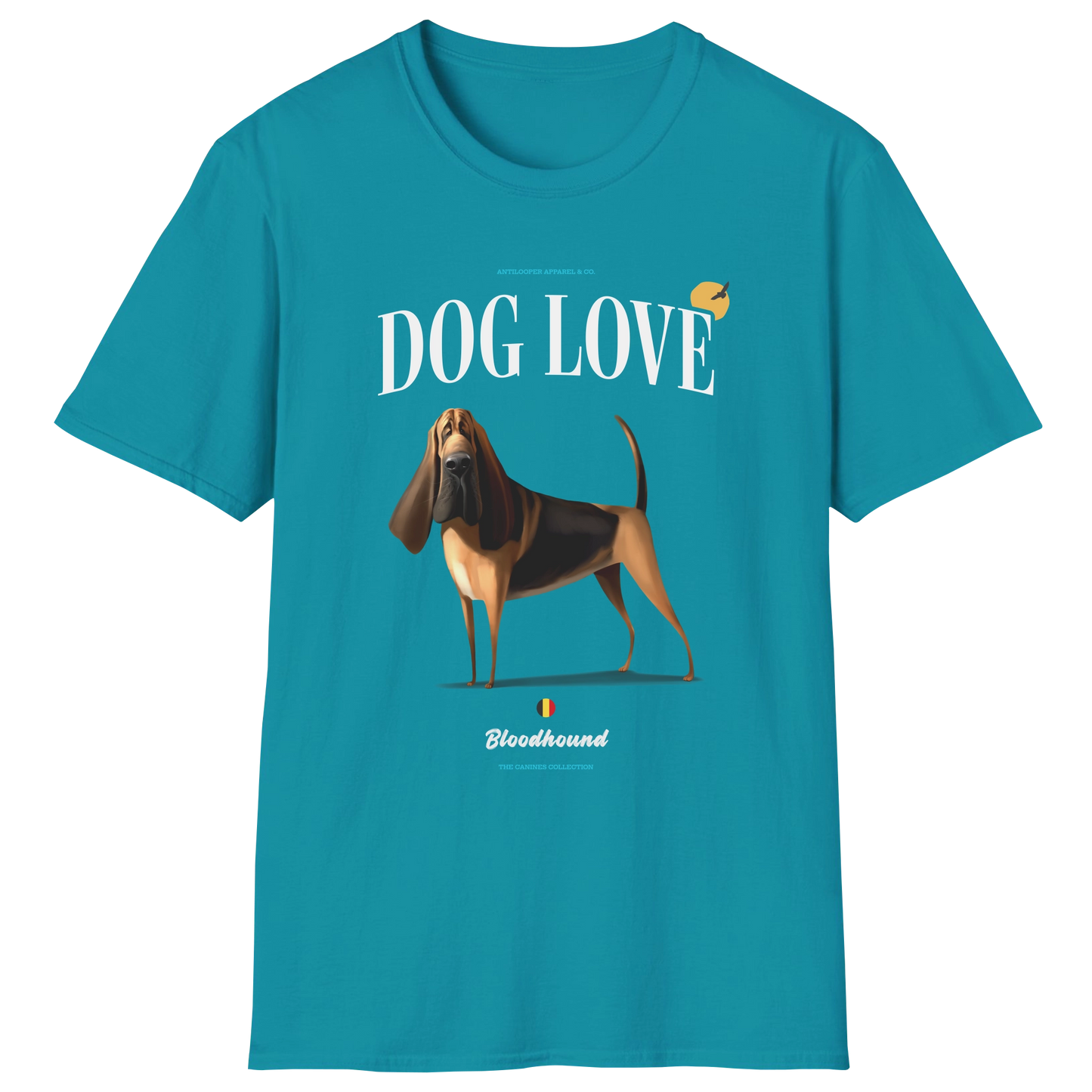 flatlay-canines-bloodhound-black_tan-dog_love-t_shirt-tropical_blue
