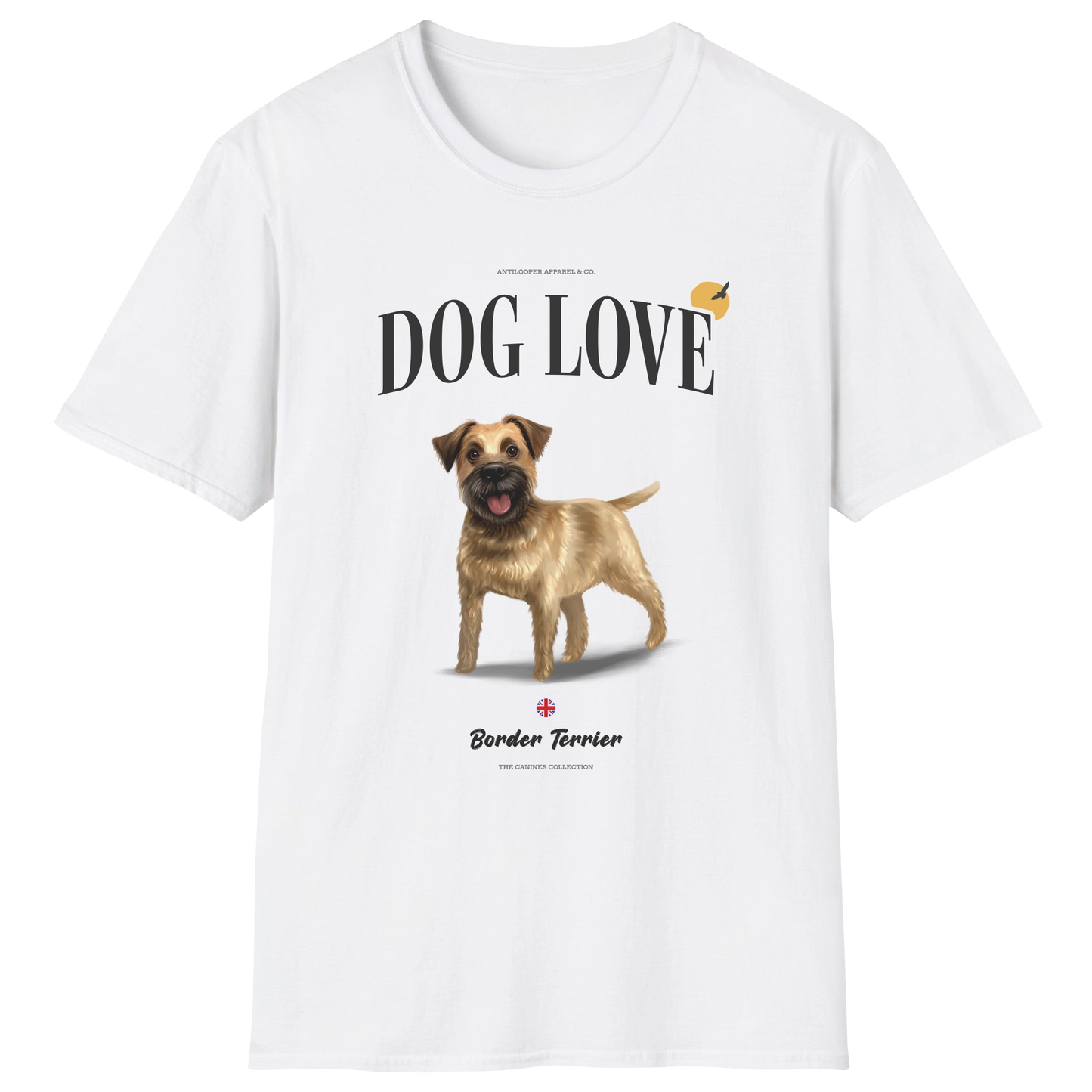 flatlay-canines-border_terrier-grizzle_tan-dog_love-t_shirt-white