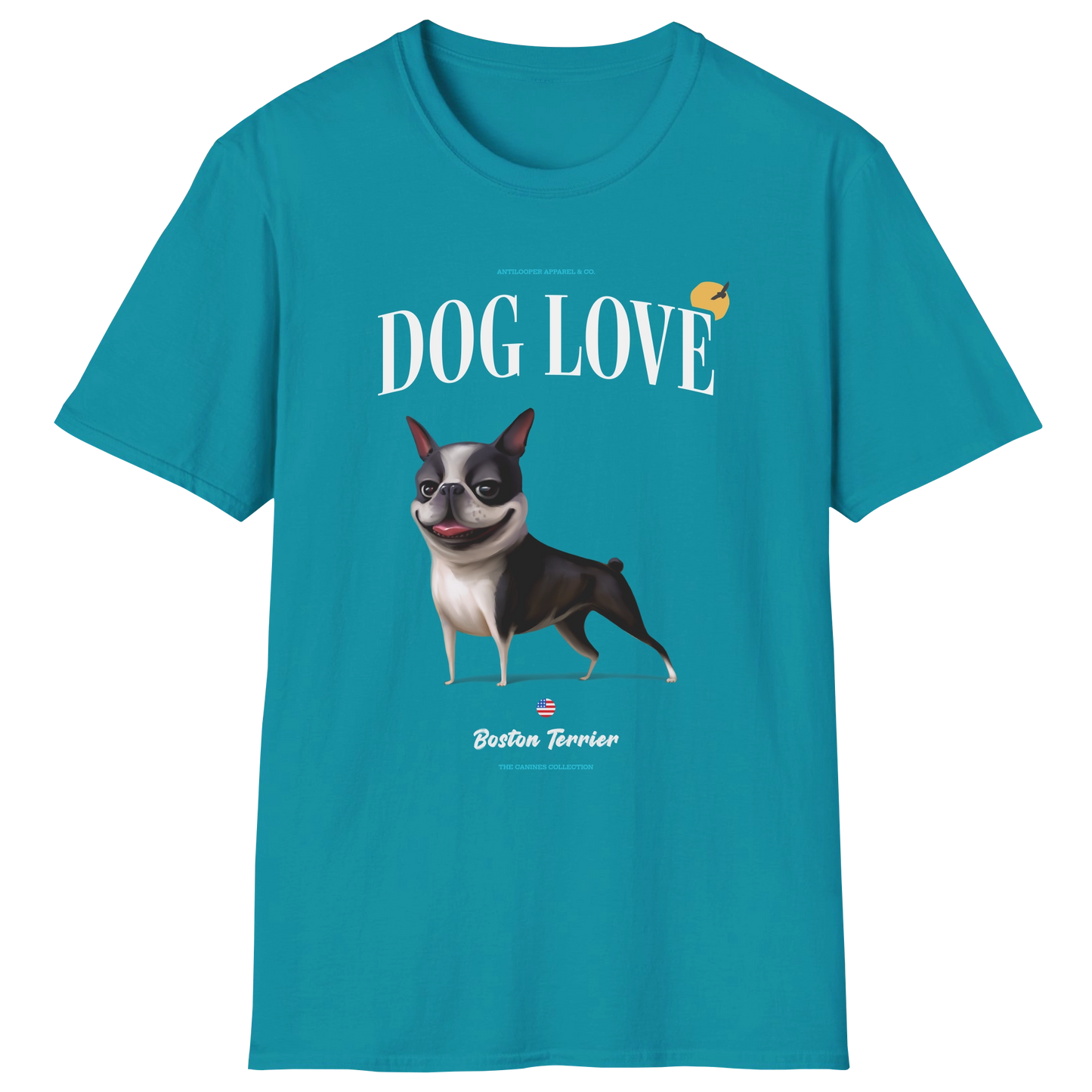 flatlay-canines-boston_terrier-black_white-dog_love-t_shirt-tropical_blue