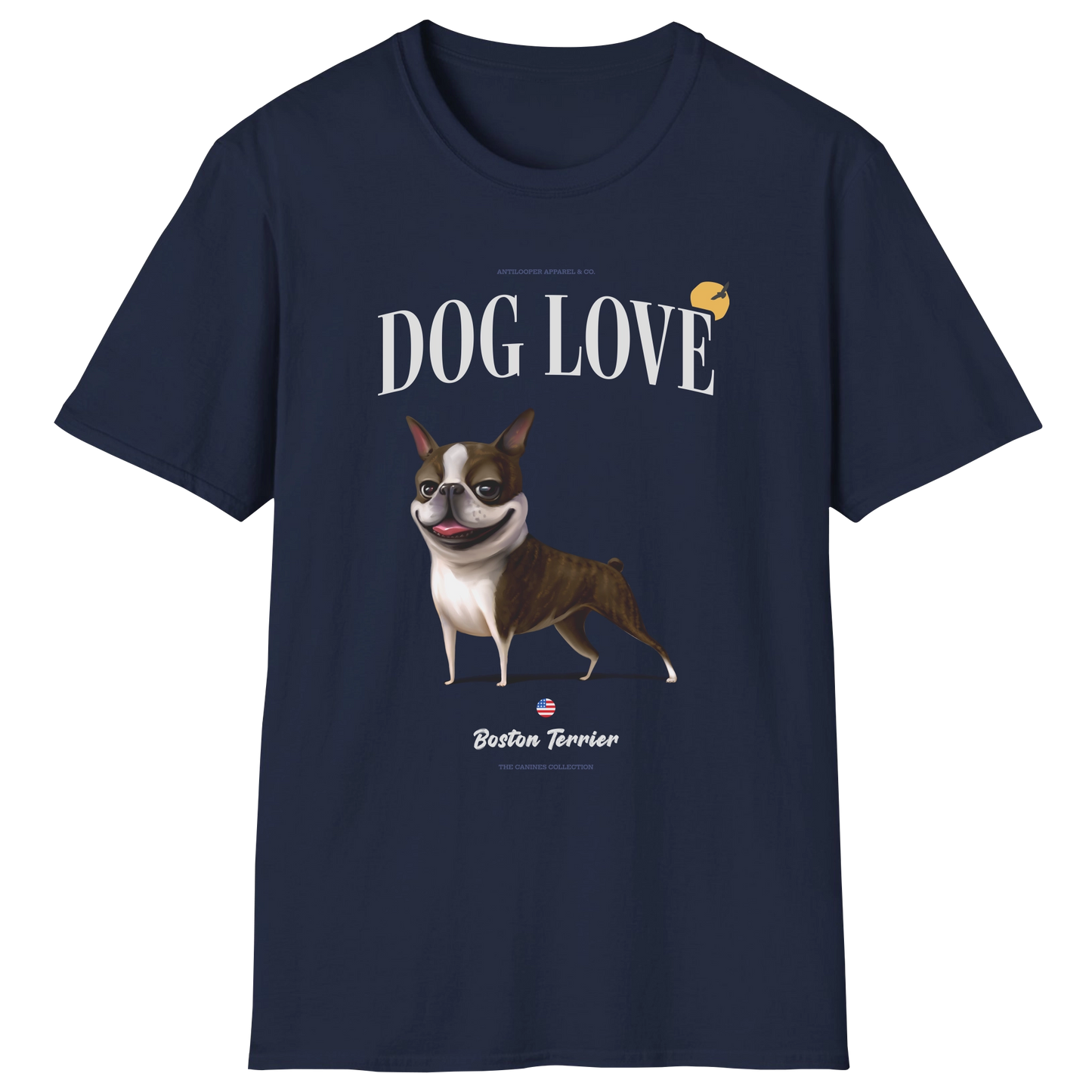 flatlay-canines-boston_terrier-brown_brindle-dog_love-t_shirt-navy