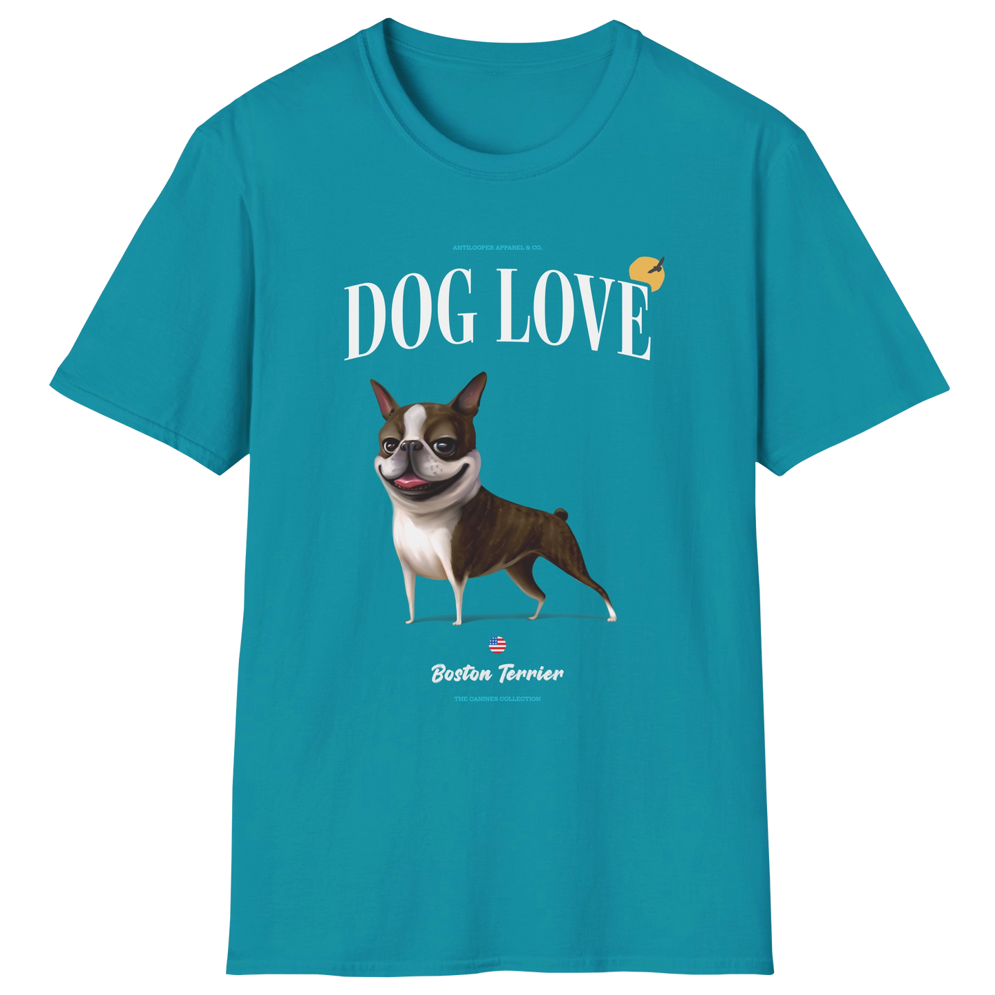 flatlay-canines-boston_terrier-brown_brindle-dog_love-t_shirt-tropical_blue
