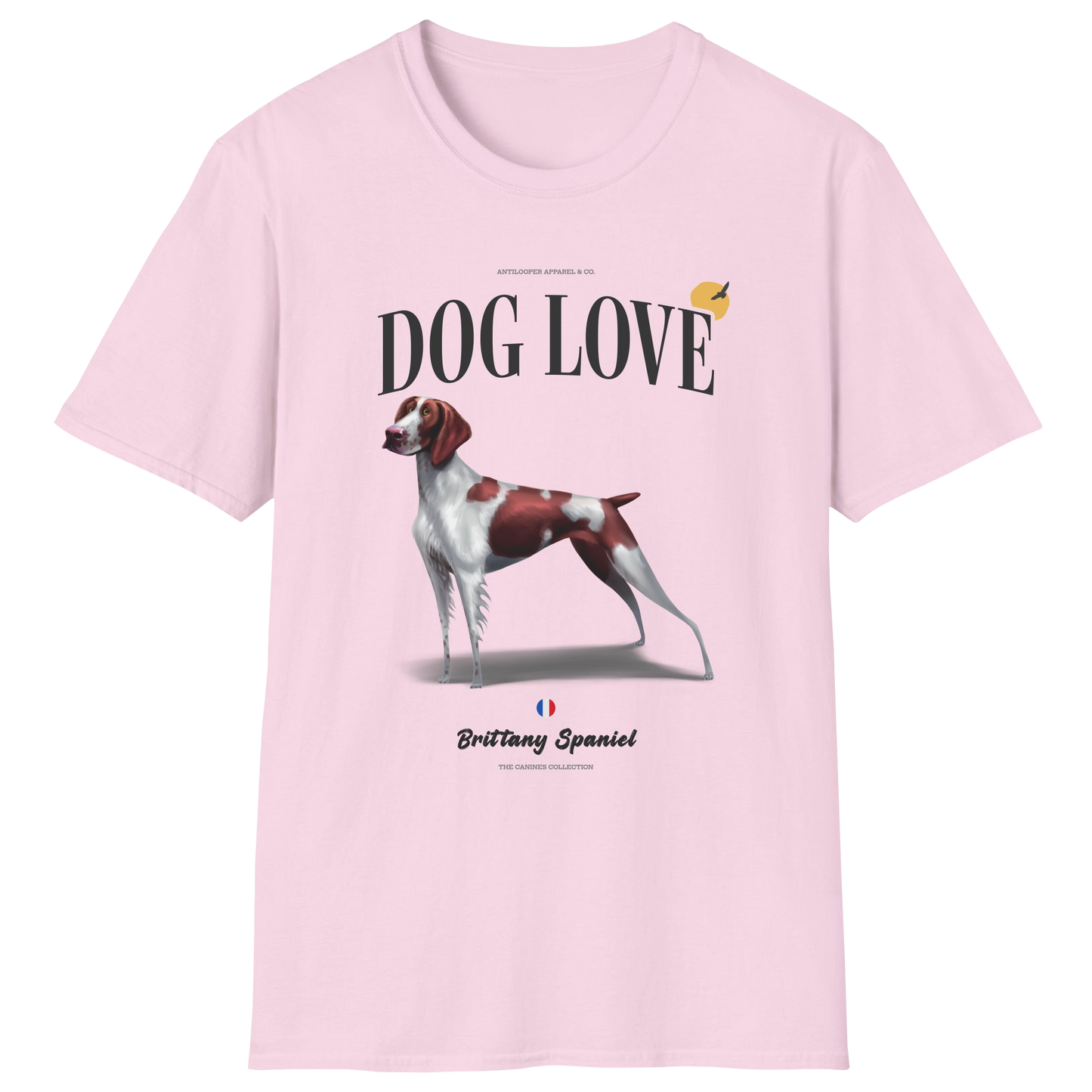 flatlay-canines-brittany_spaniel-liver_white-dog_love-t_shirt-light_pink