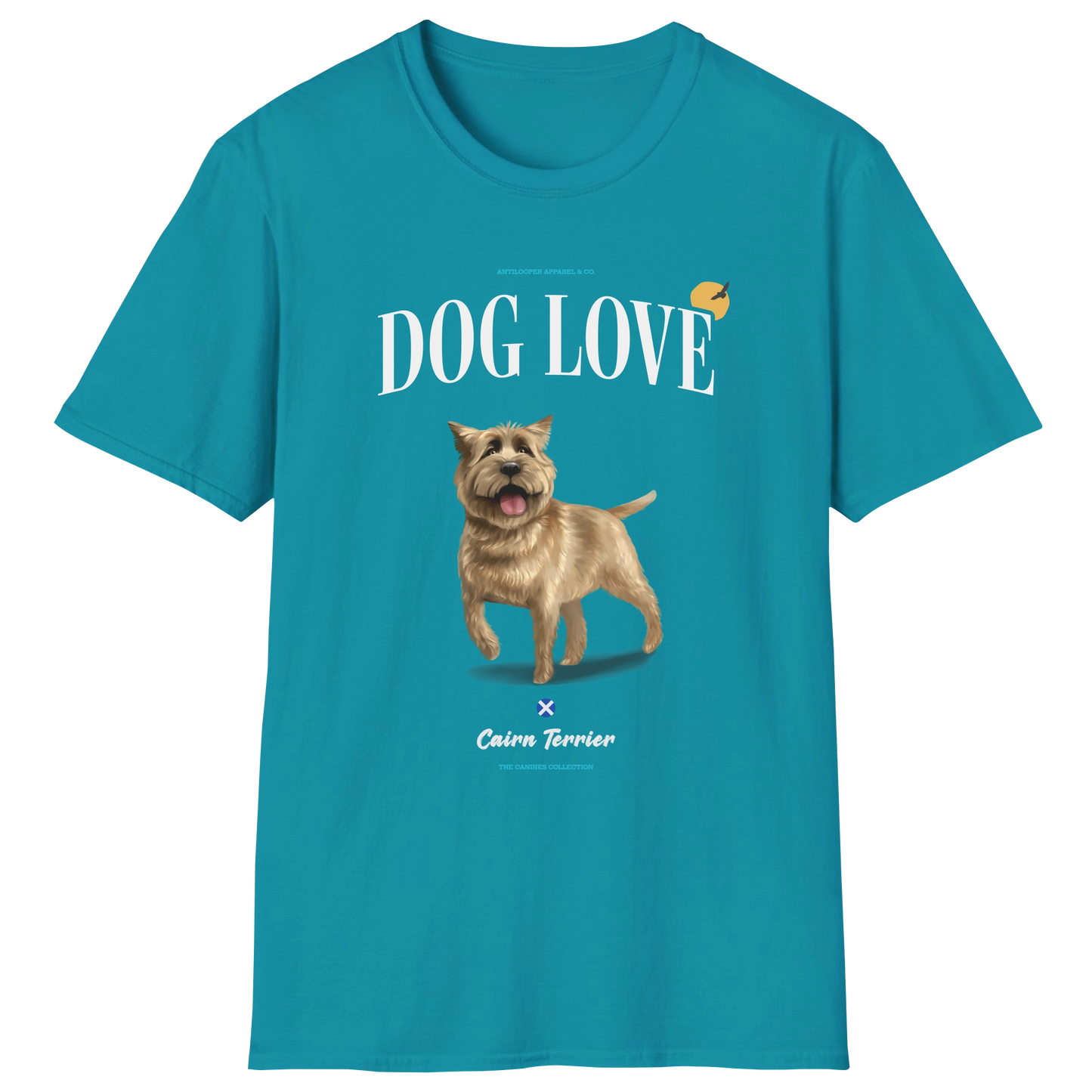 flatlay-canines-cairn_terrier-wheaten-dog_love-t_shirt-tropical_blue