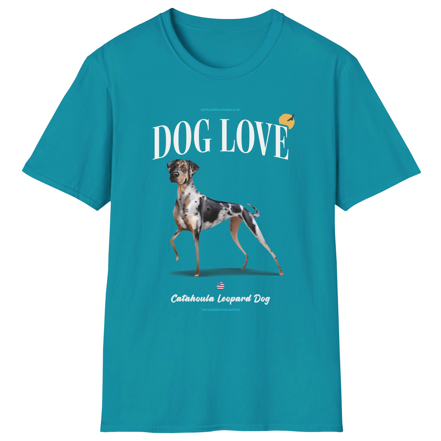 flatlay-canines-catahoula_leopard_dog-blue_marle-dog_love-t_shirt-tropical_blue