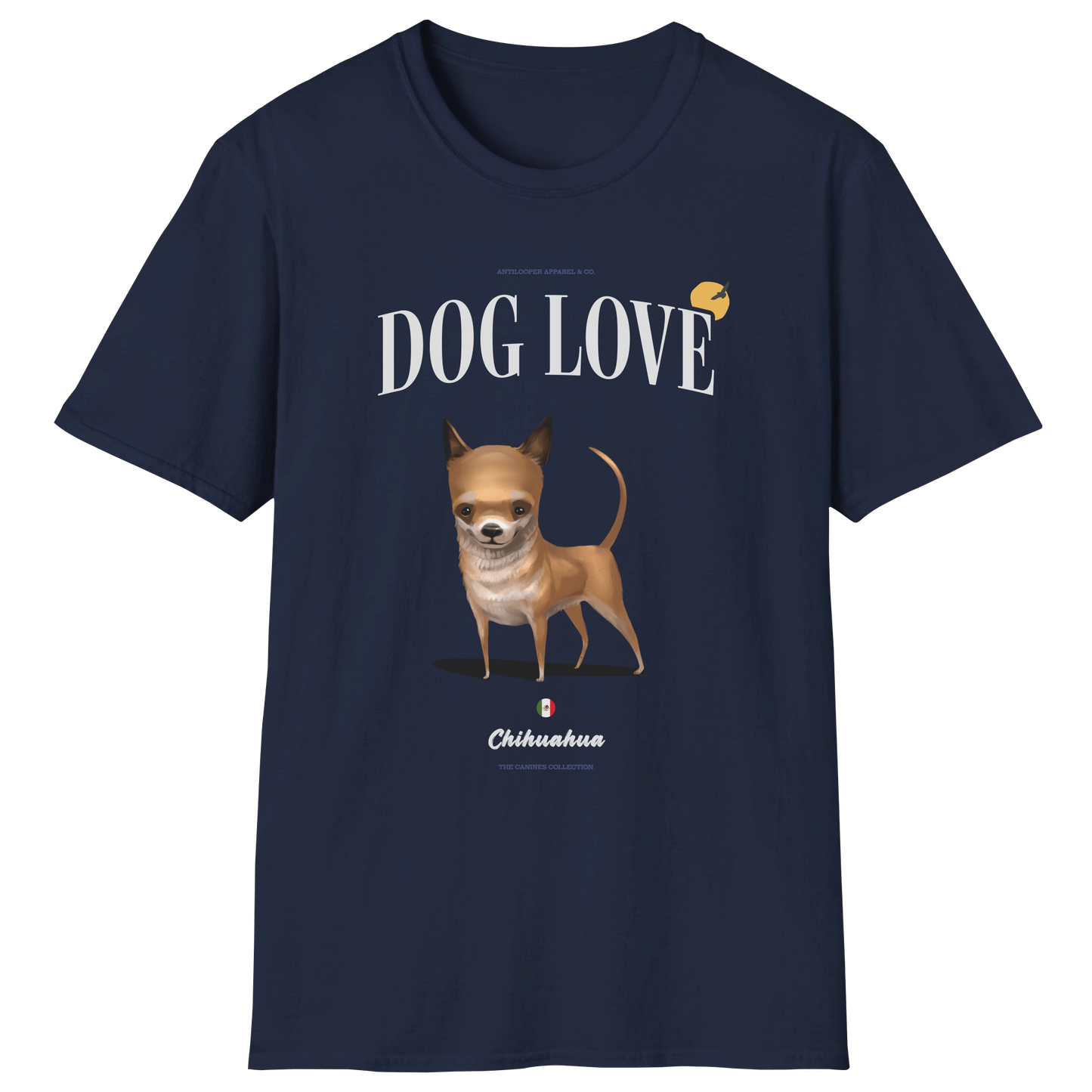 flatlay-canines-chihuahua+apple_head-fawn-dog_love-t_shirt-navy