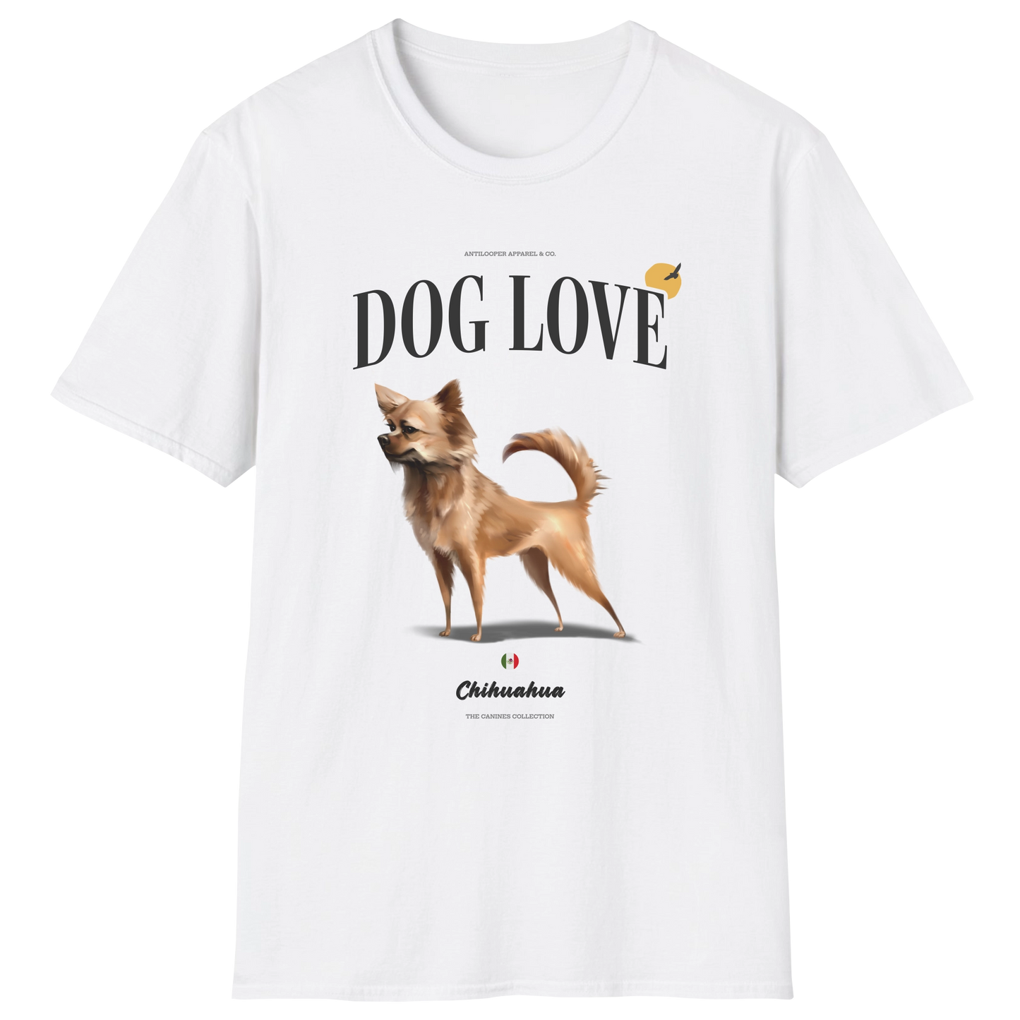 flatlay-canines-chihuahua+deer_head-fawn_white-dog_love-t_shirt-white