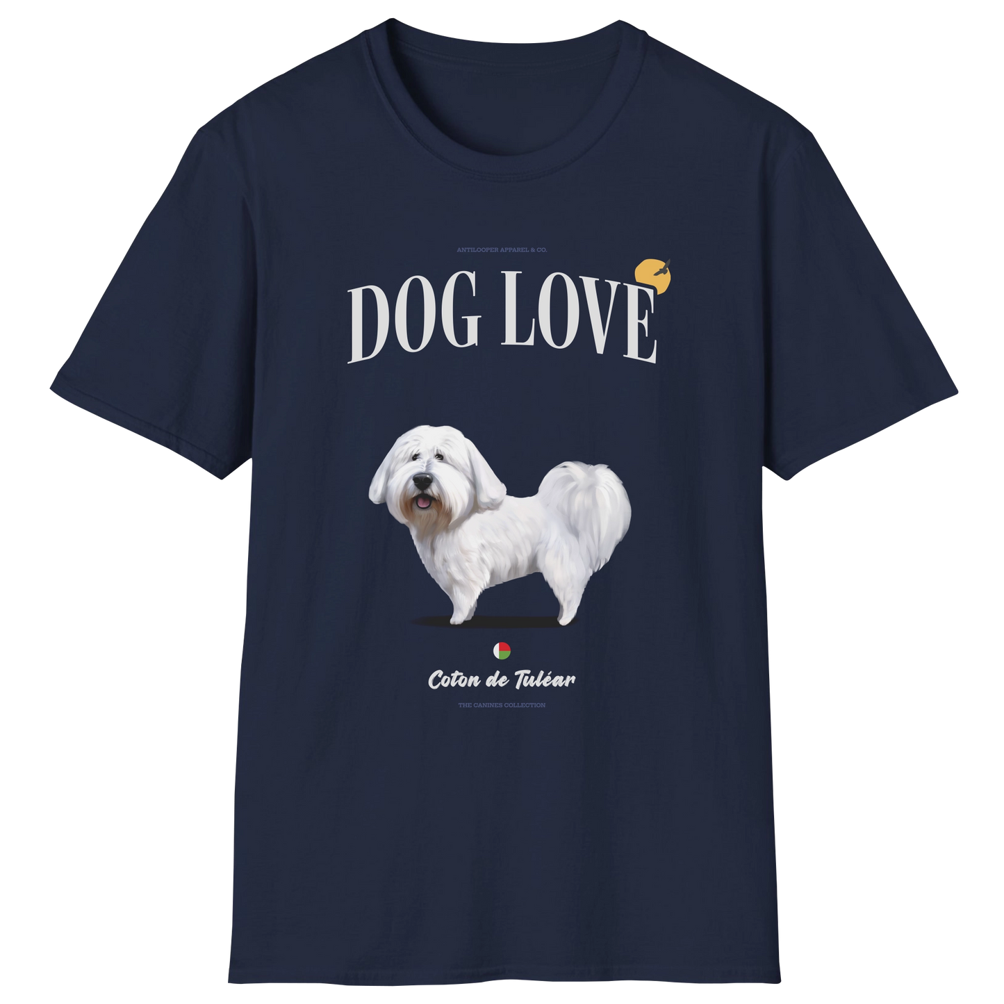 flatlay-canines-coton_de_tulear-white-dog_love-t_shirt-navy