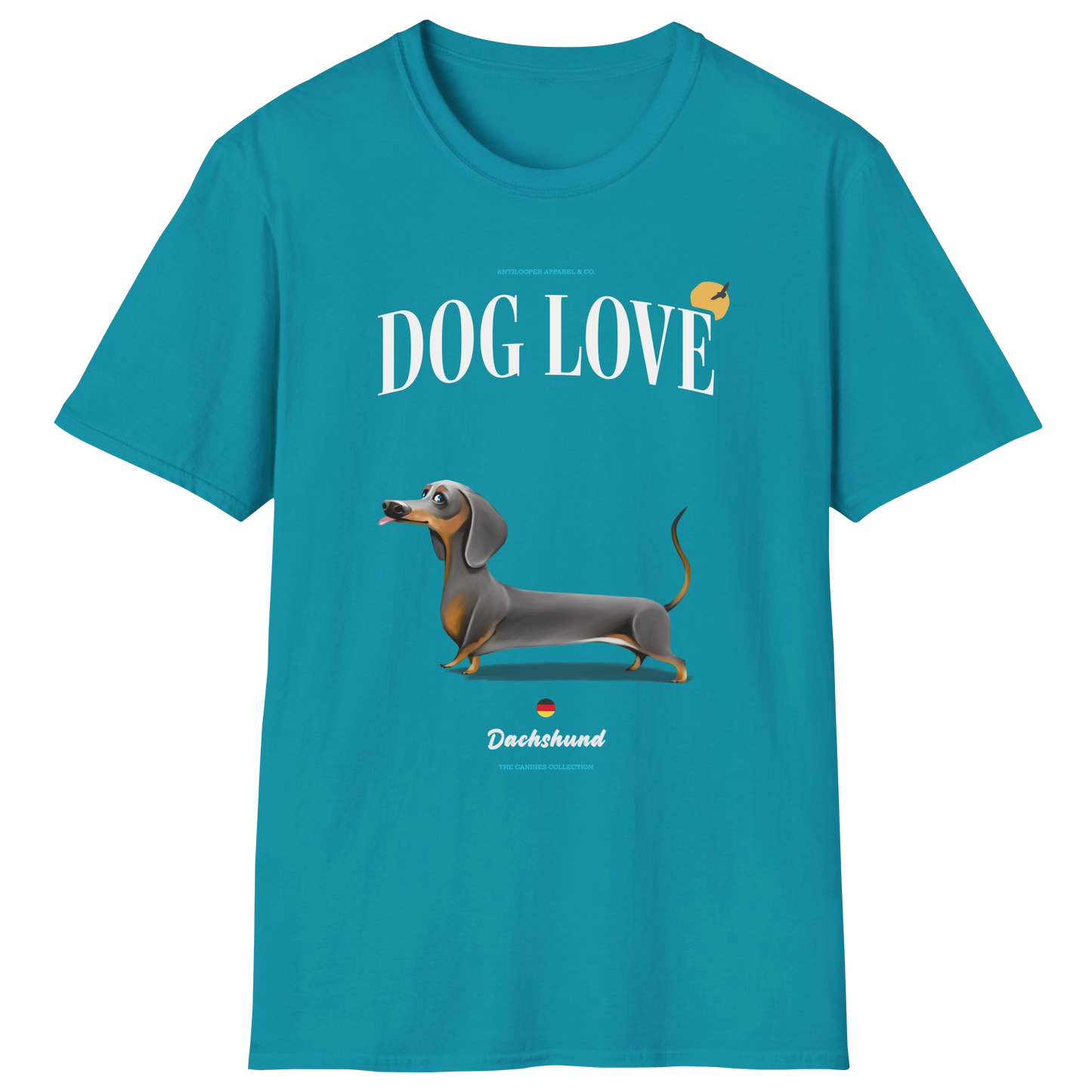 flatlay-canines-dachshund-blue_tan-short_haired-dog_love-t_shirt-tropical_blue