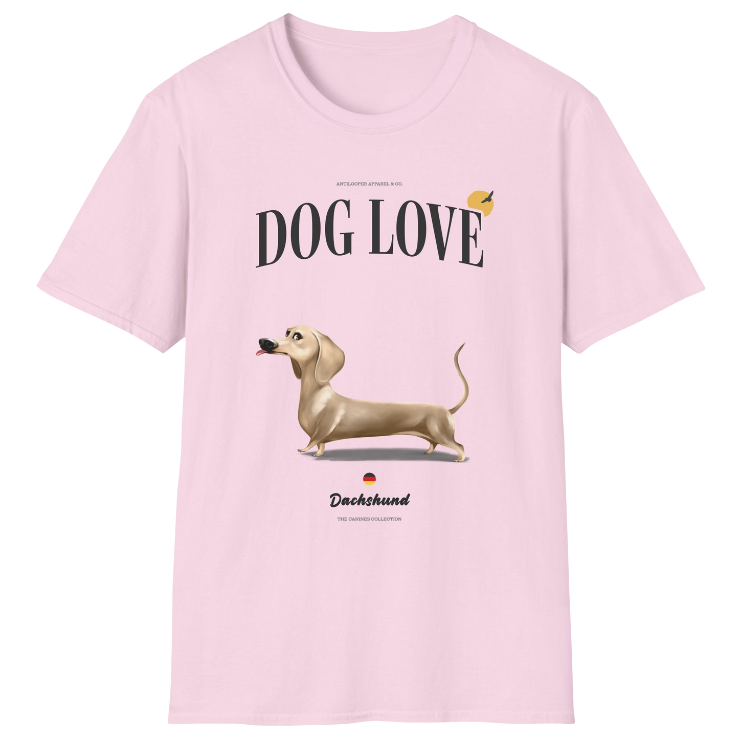 flatlay-canines-dachshund-cream-short_haired-dog_love-t_shirt-light_pink