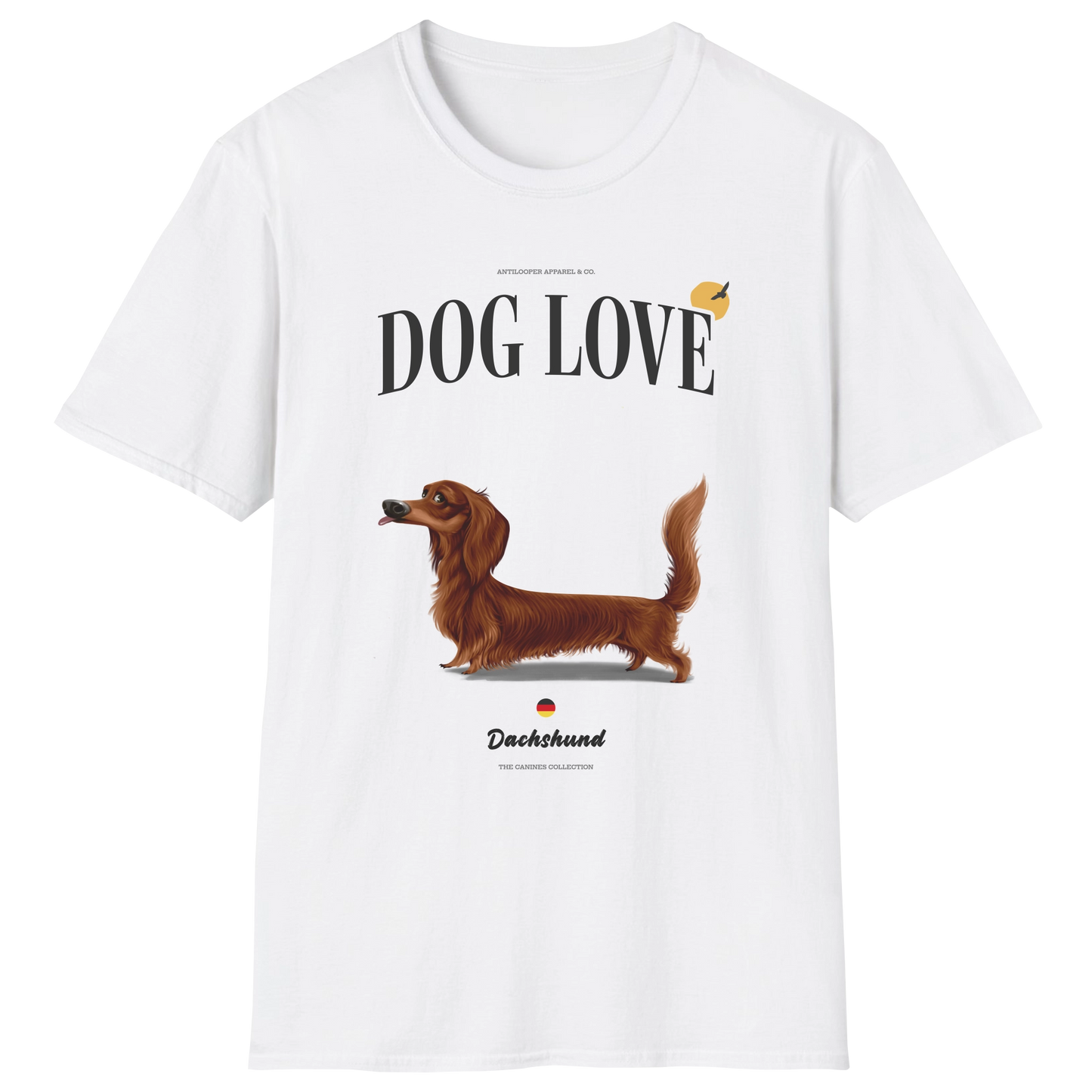 flatlay-canines-dachshund-red-long_haired-dog_love-t_shirt-white