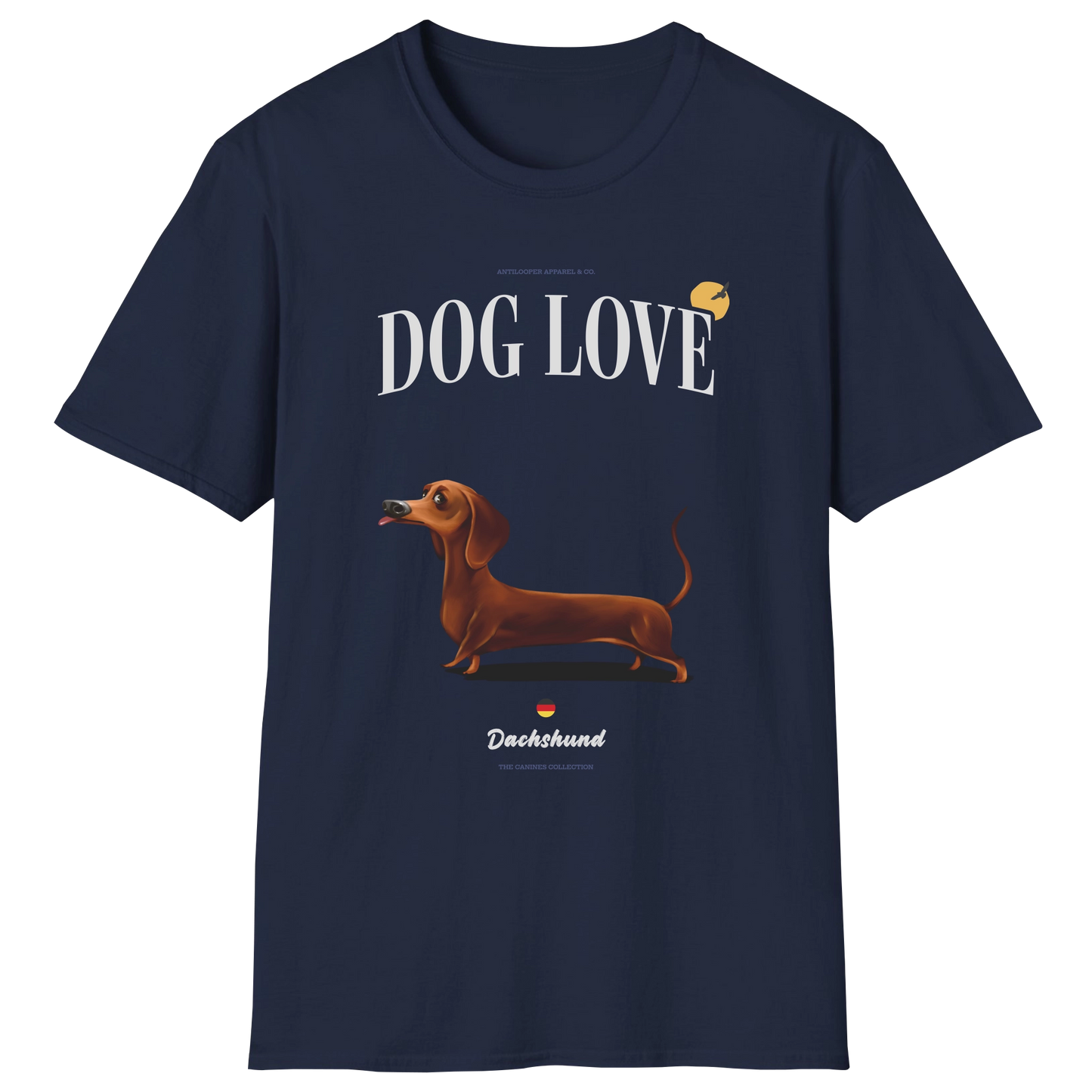 flatlay-canines-dachshund-red-short_haired-dog_love-t_shirt-navy