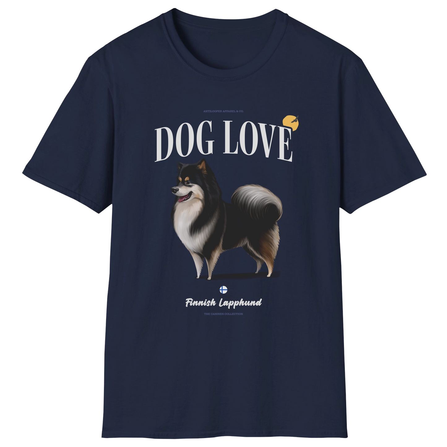 flatlay-canines-finnish_lapphund-black-dog_love-t_shirt-navy