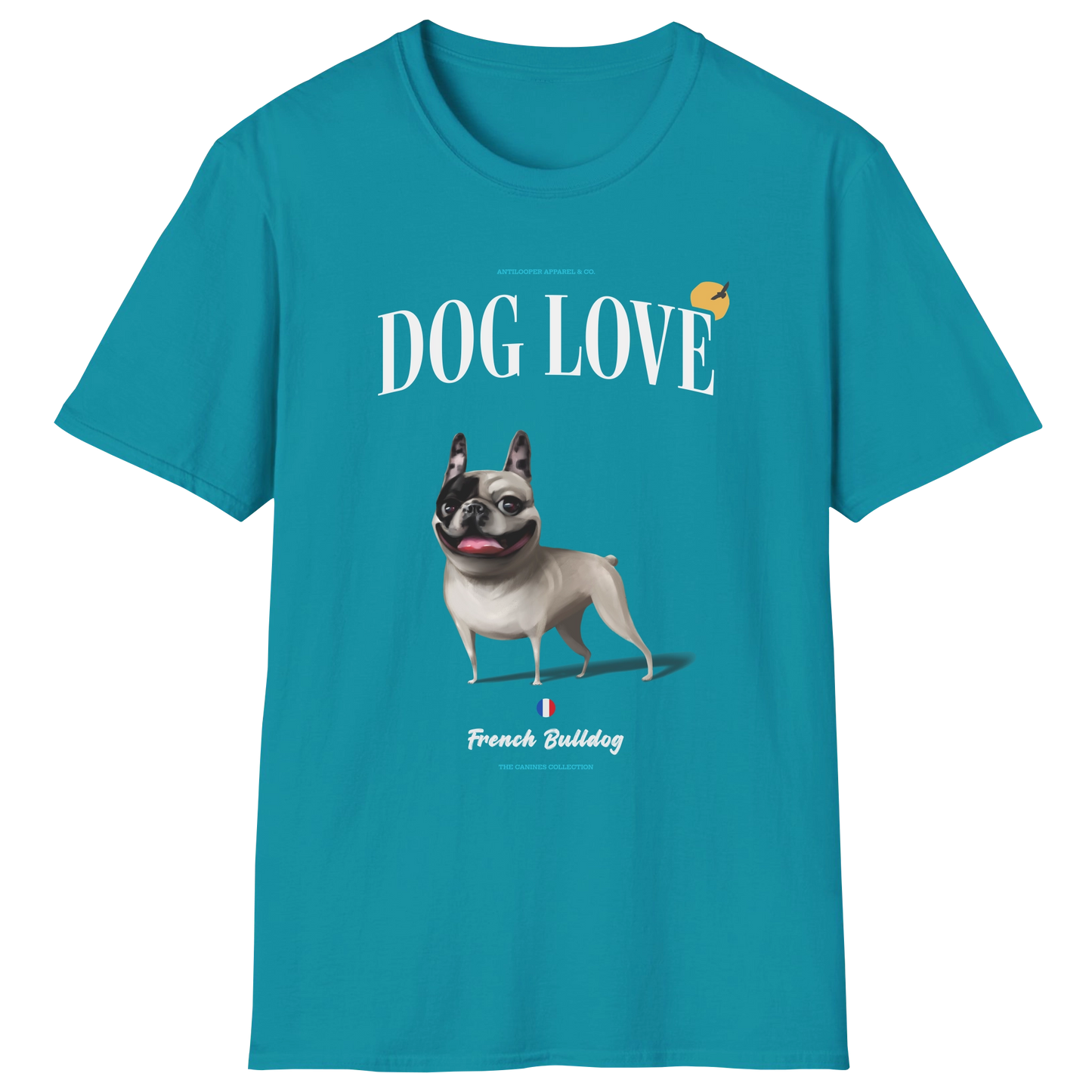 flatlay-canines-french_bulldog-pied-dog_love-t_shirt-tropical_blue
