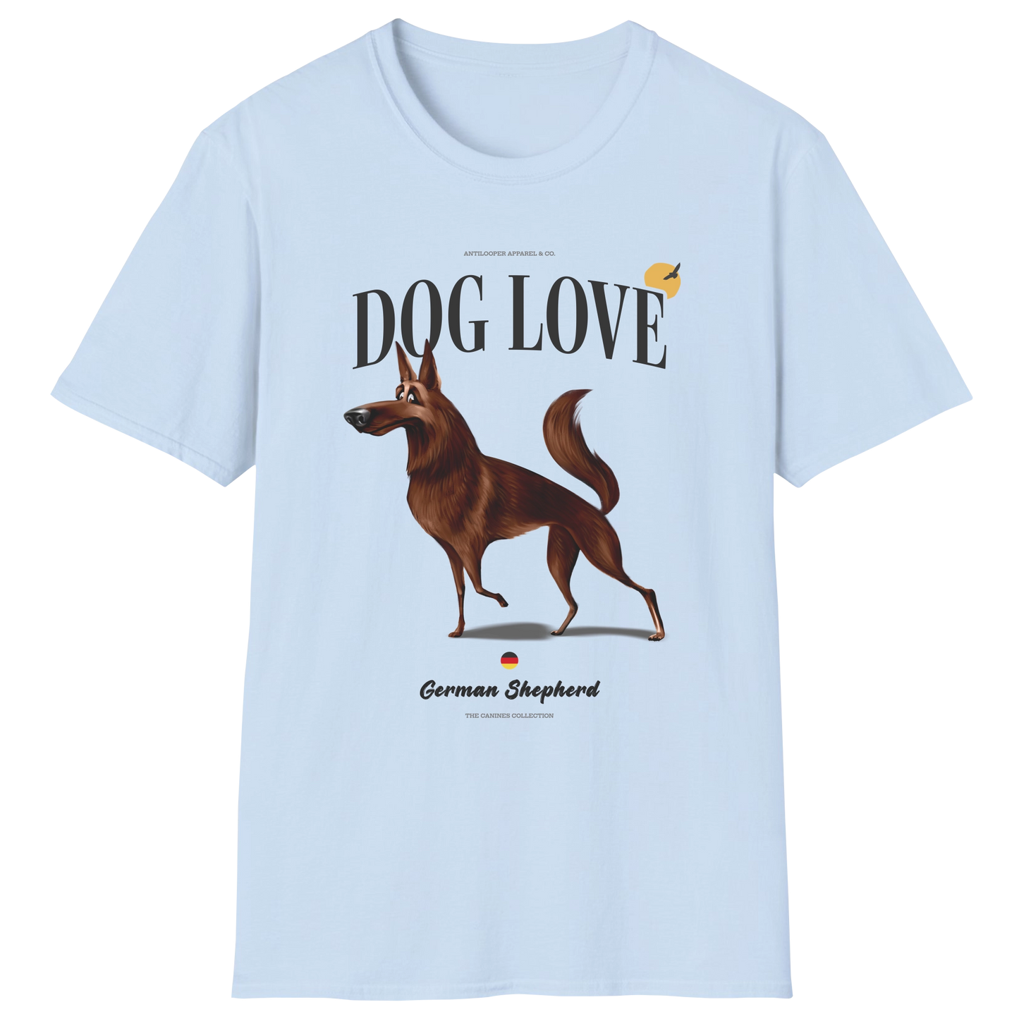 flatlay-canines-german_shepherd-brown-dog_love-t_shirt-light_blue