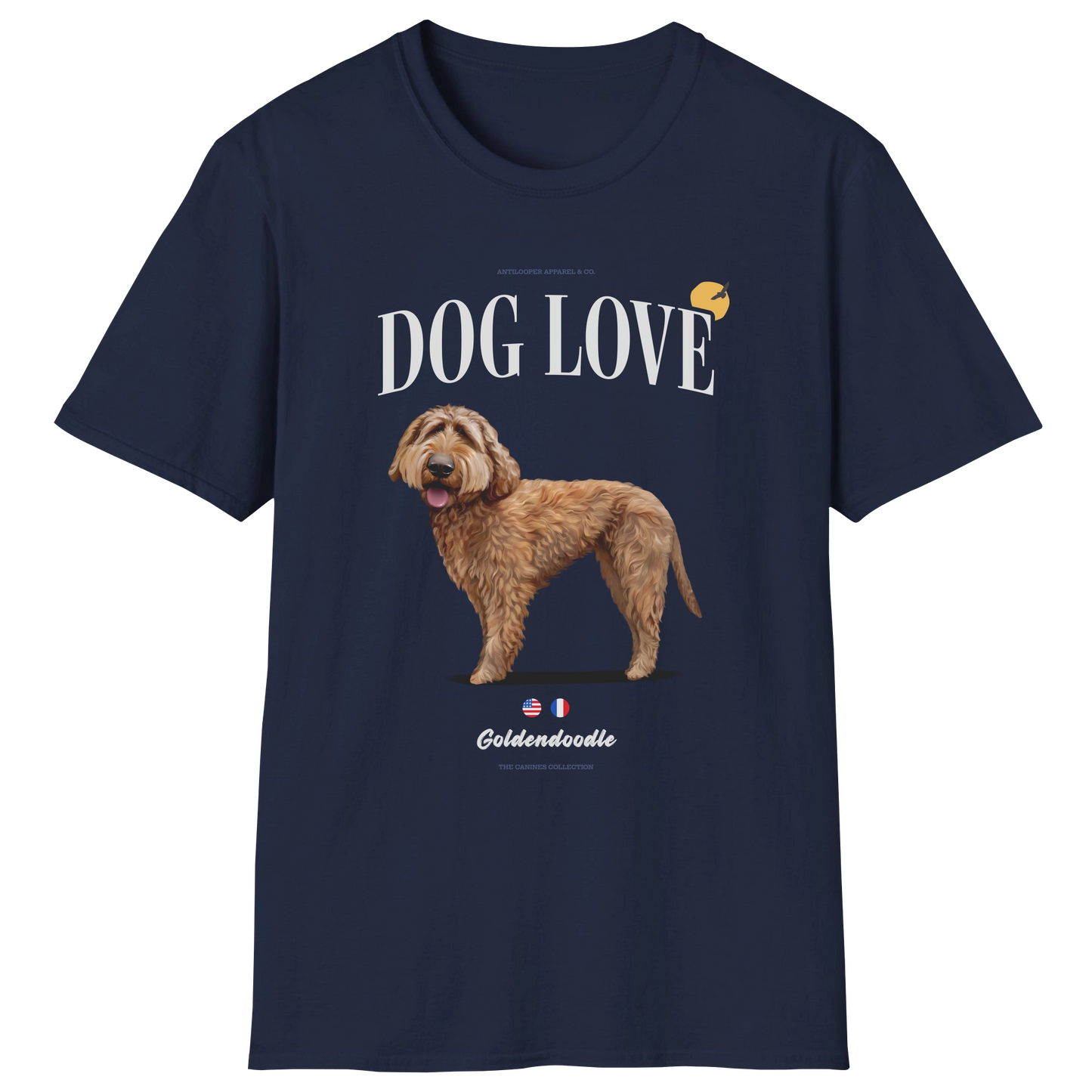 flatlay-canines-goldendoodle-apricot-dog_love-t_shirt-navy