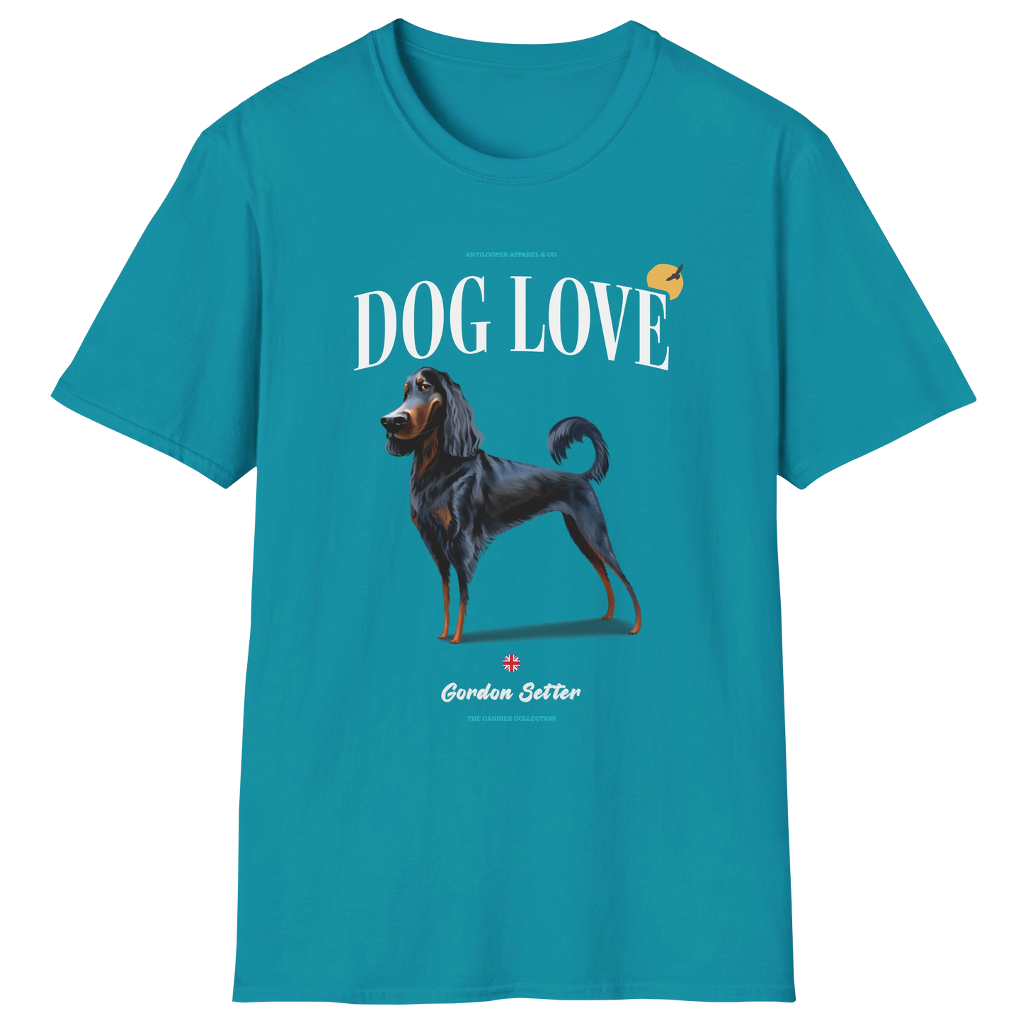 flatlay-canines-gordon_setter-black_tan-dog_love-t_shirt-tropical_blue