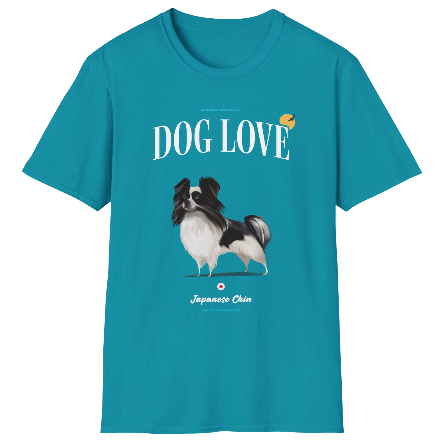 flatlay-canines-japanese_chin-black_white-dog_love-t_shirt-tropical_blue