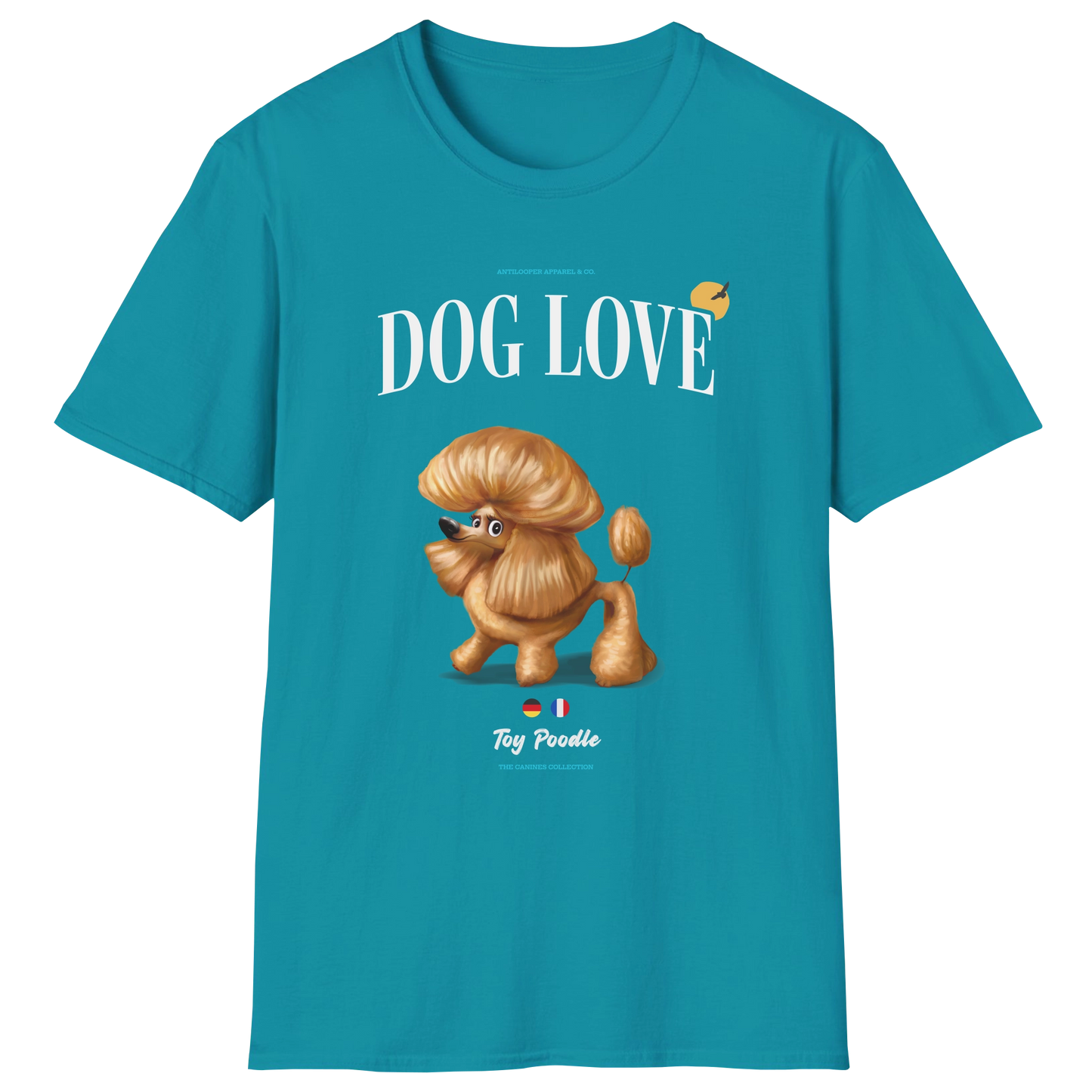 flatlay-canines-poodle+toy-apricot-dog_love-t_shirt-tropical_blue