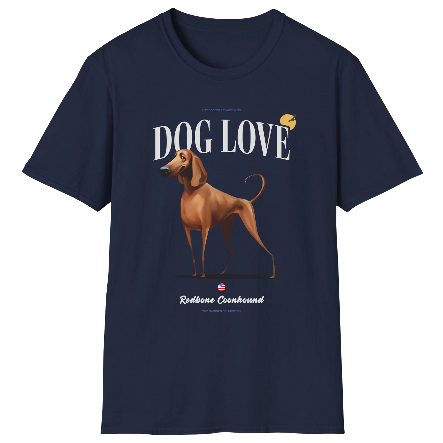 flatlay-canines-redbone_coonhound-red-dog_love-t_shirt-navy