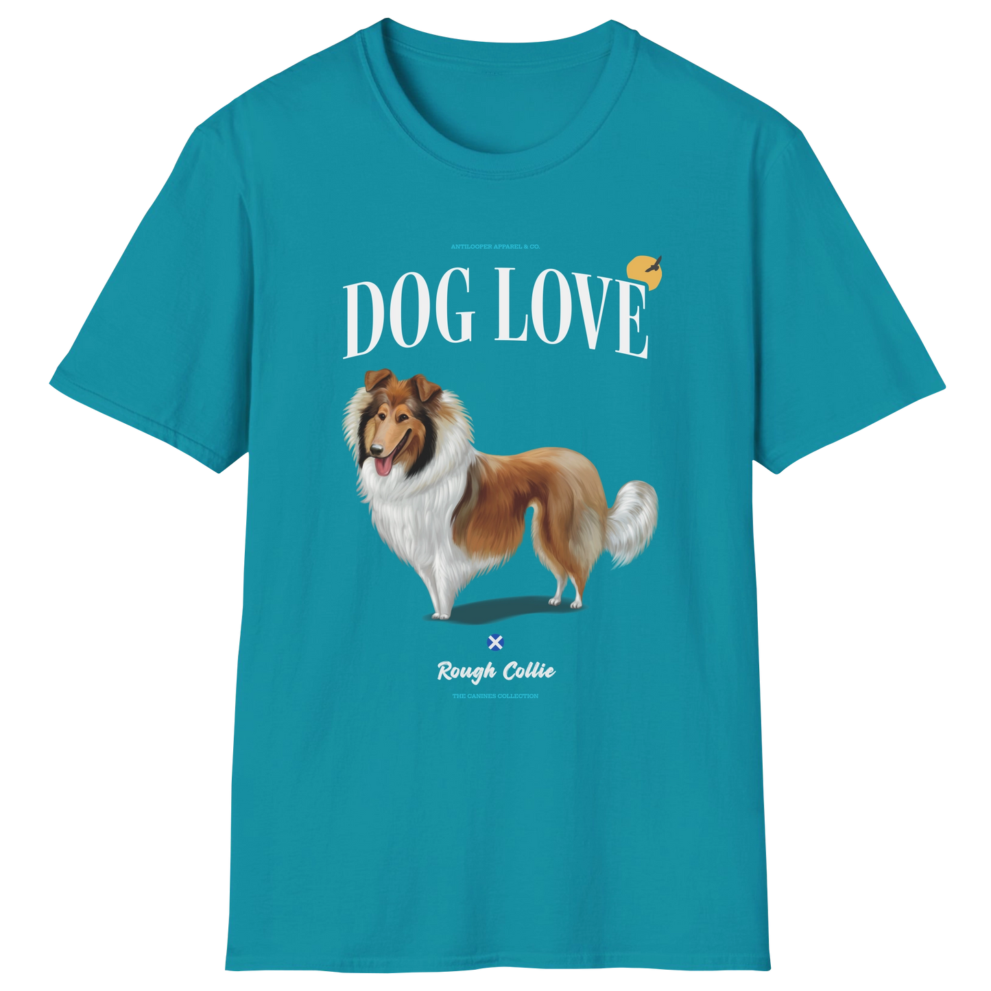 flatlay-canines-rough_collie-black_white_tan-dog_love-t_shirt-tropical_blue