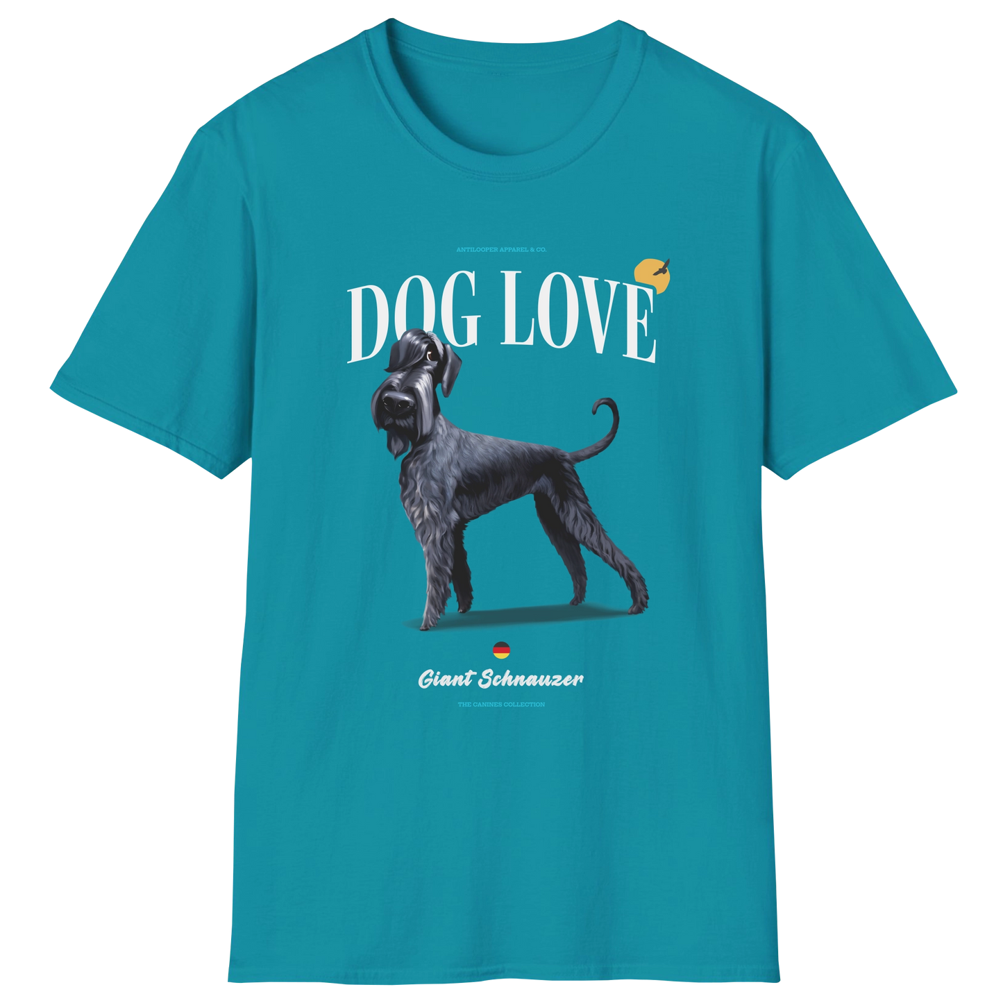 flatlay-canines-schnauzer+giant-black-dog_love-t_shirt-tropical_blue