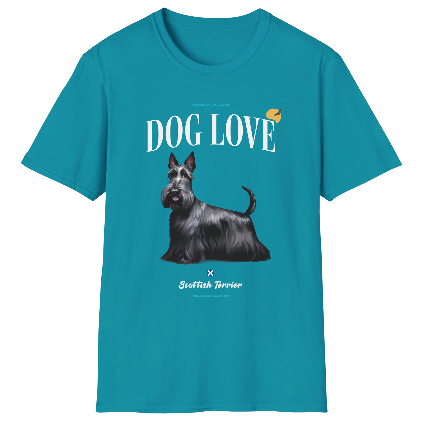 flatlay-canines-scottish_terrier-black-dog_love-t_shirt-tropical_blue