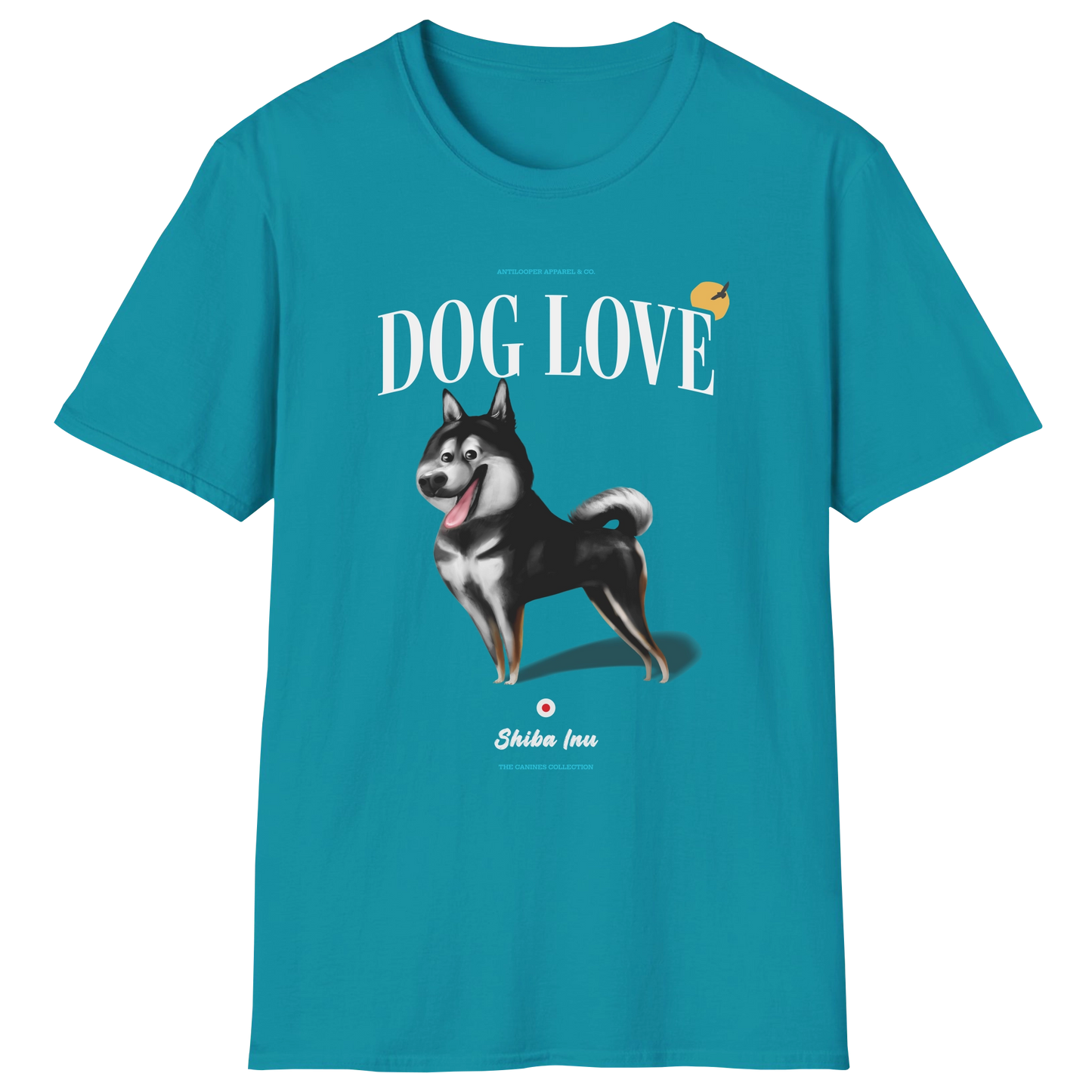 flatlay-canines-shiba_inu-black-dog_love-t_shirt-tropical_blue