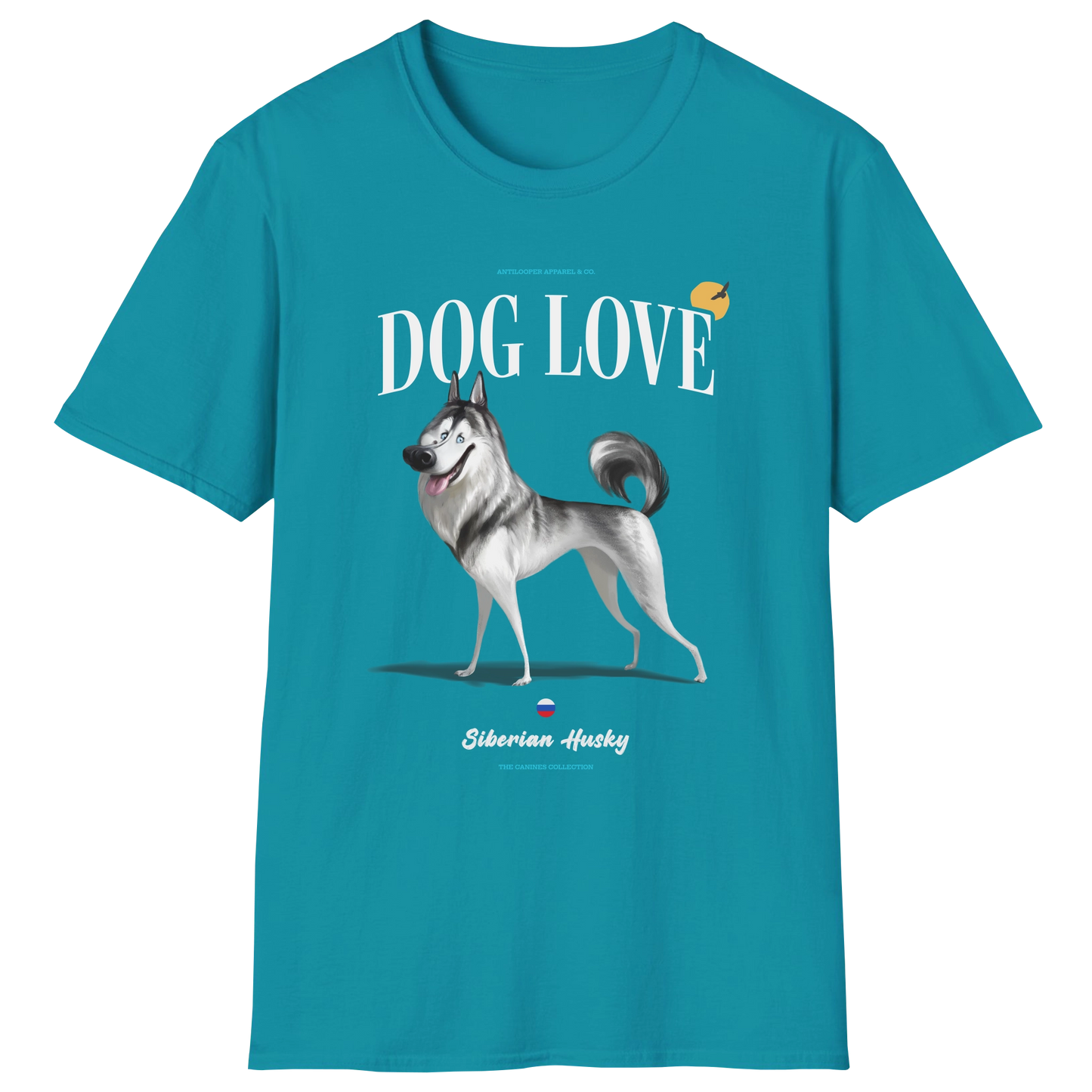 flatlay-canines-siberian_husky-black_white-dog_love-t_shirt-tropical_blue