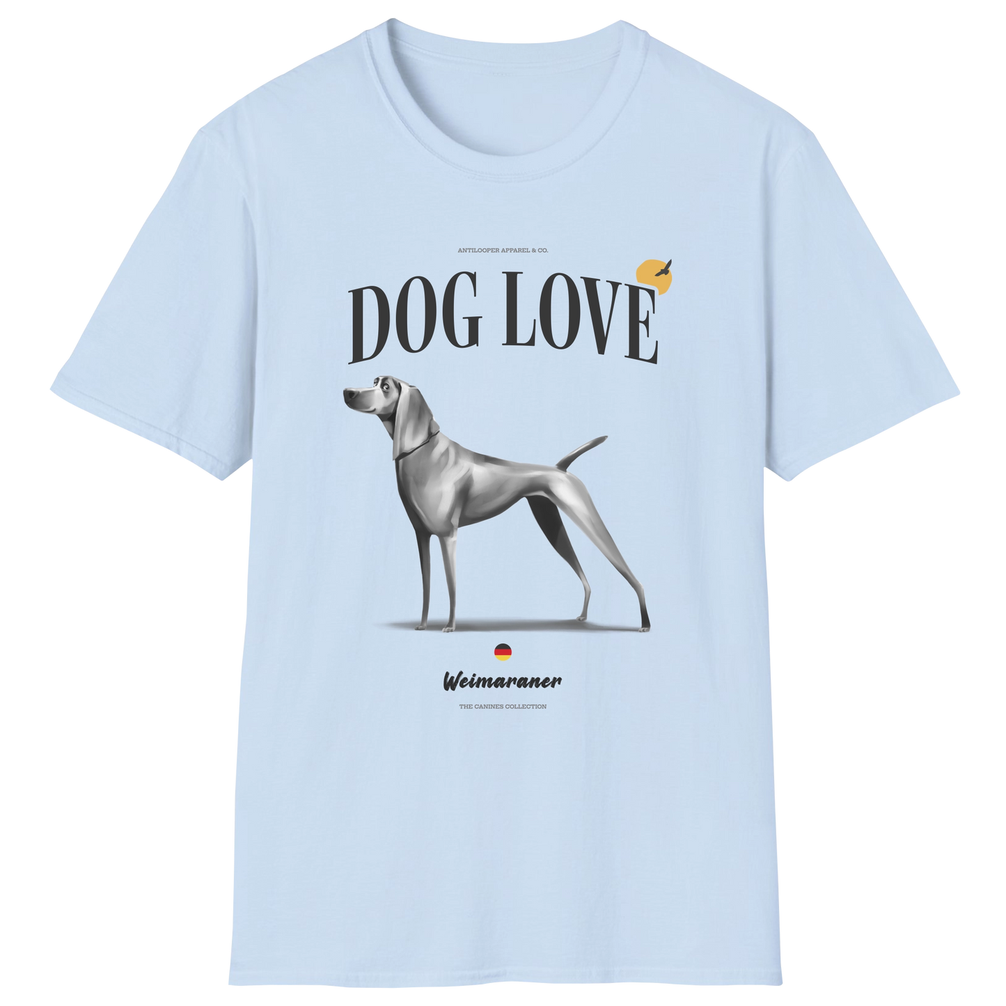 flatlay-canines-weimaraner-silver_gray-dog_love-t_shirt-light_blue