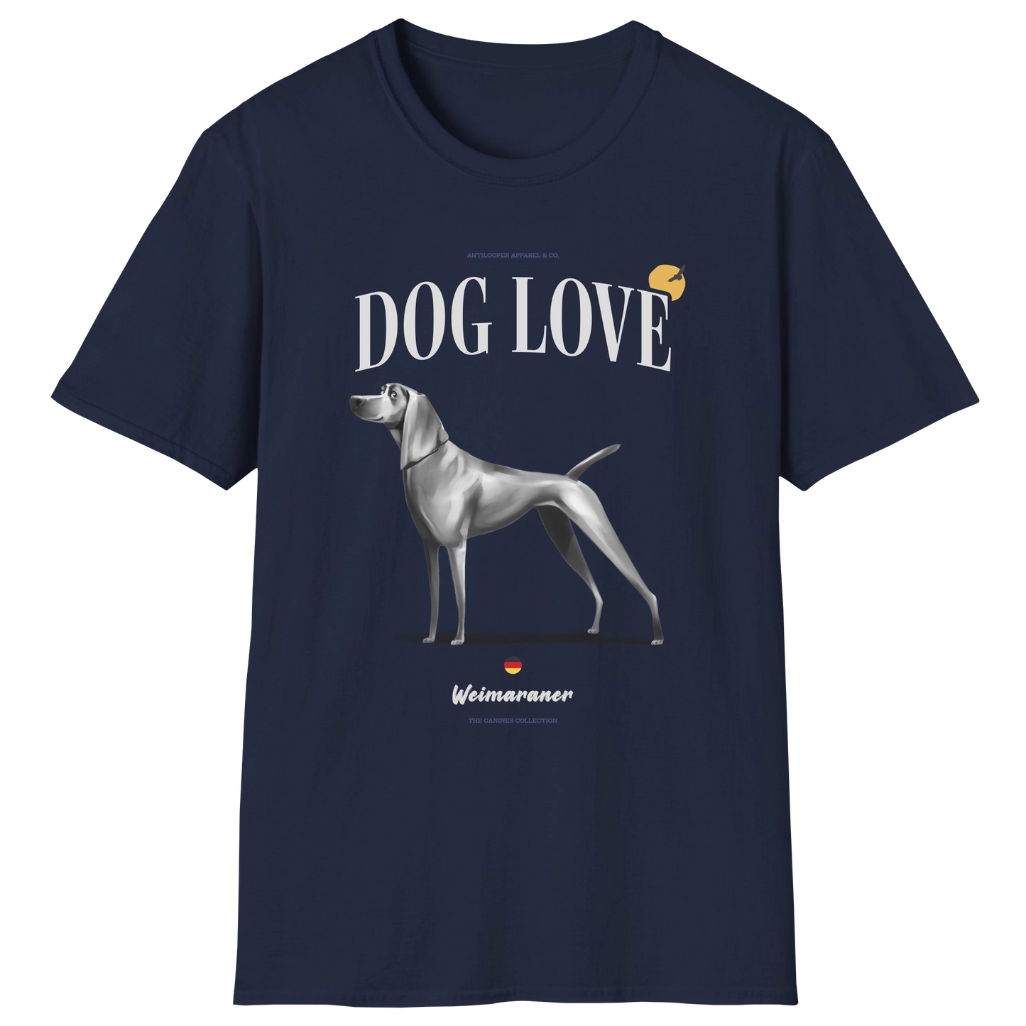 flatlay-canines-weimaraner-silver_gray-dog_love-t_shirt-navy