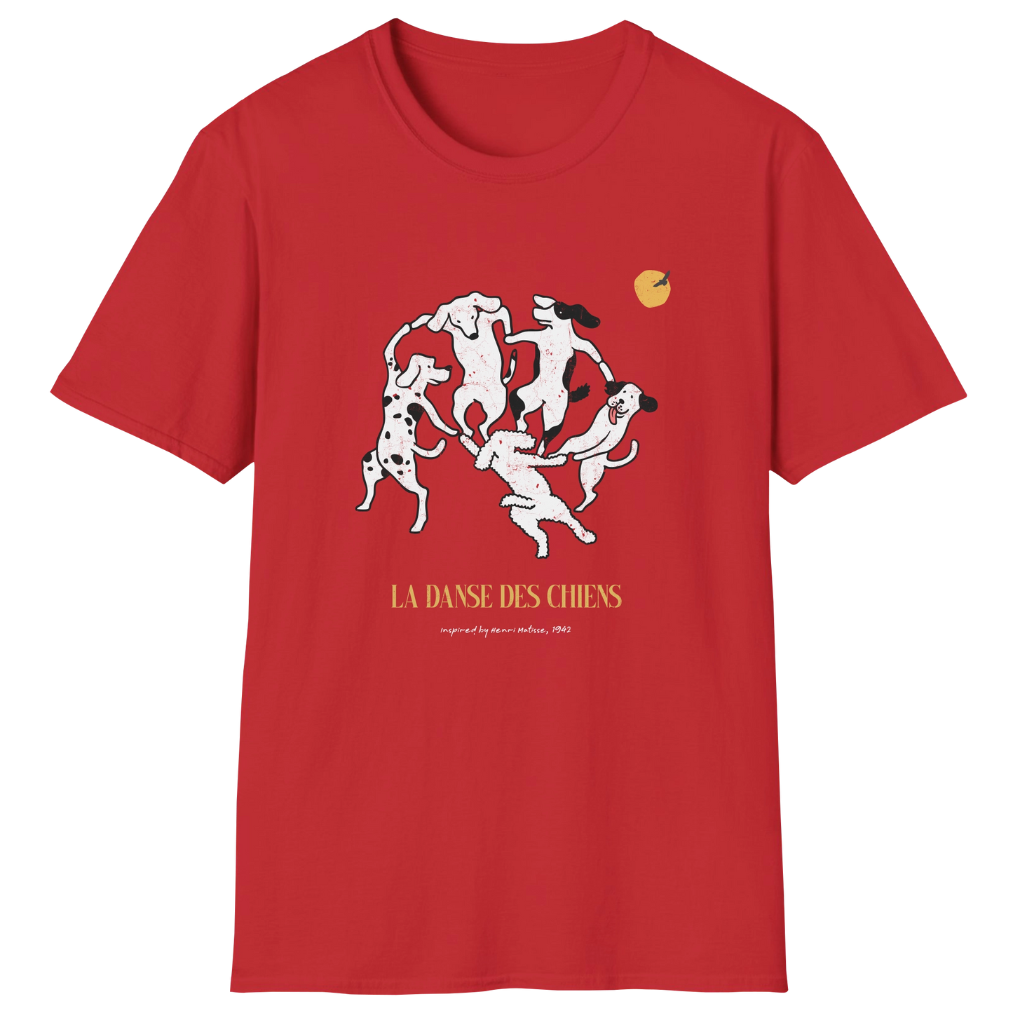 flatlay-dog_lover-mutt-matisse_la_danse-t_shirt-red