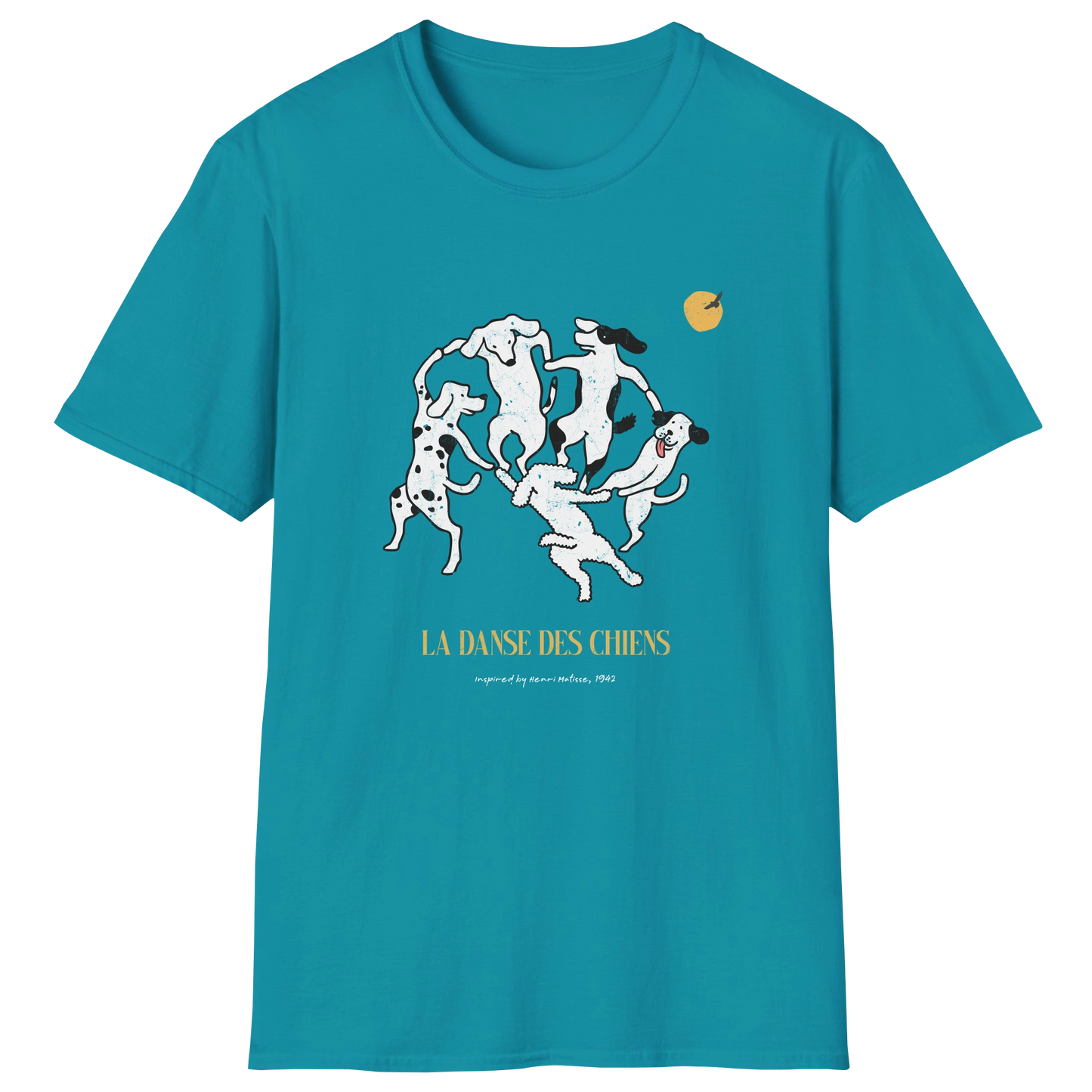 flatlay-dog_lover-mutt-matisse_la_danse-t_shirt-tropical_blue