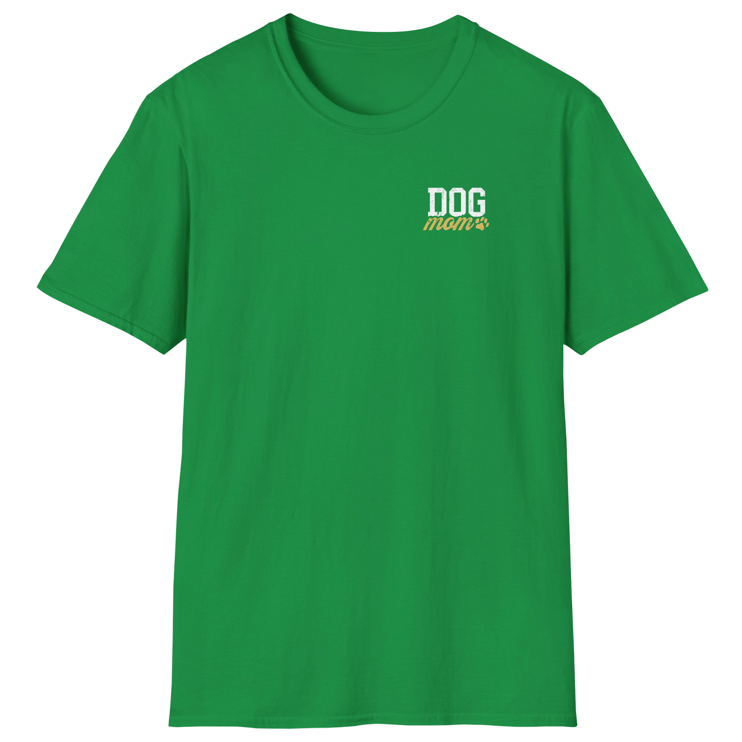 flatlay-dog_lover-mutt-minimalist_varsity_dog_mom-t_shirt-irish_green