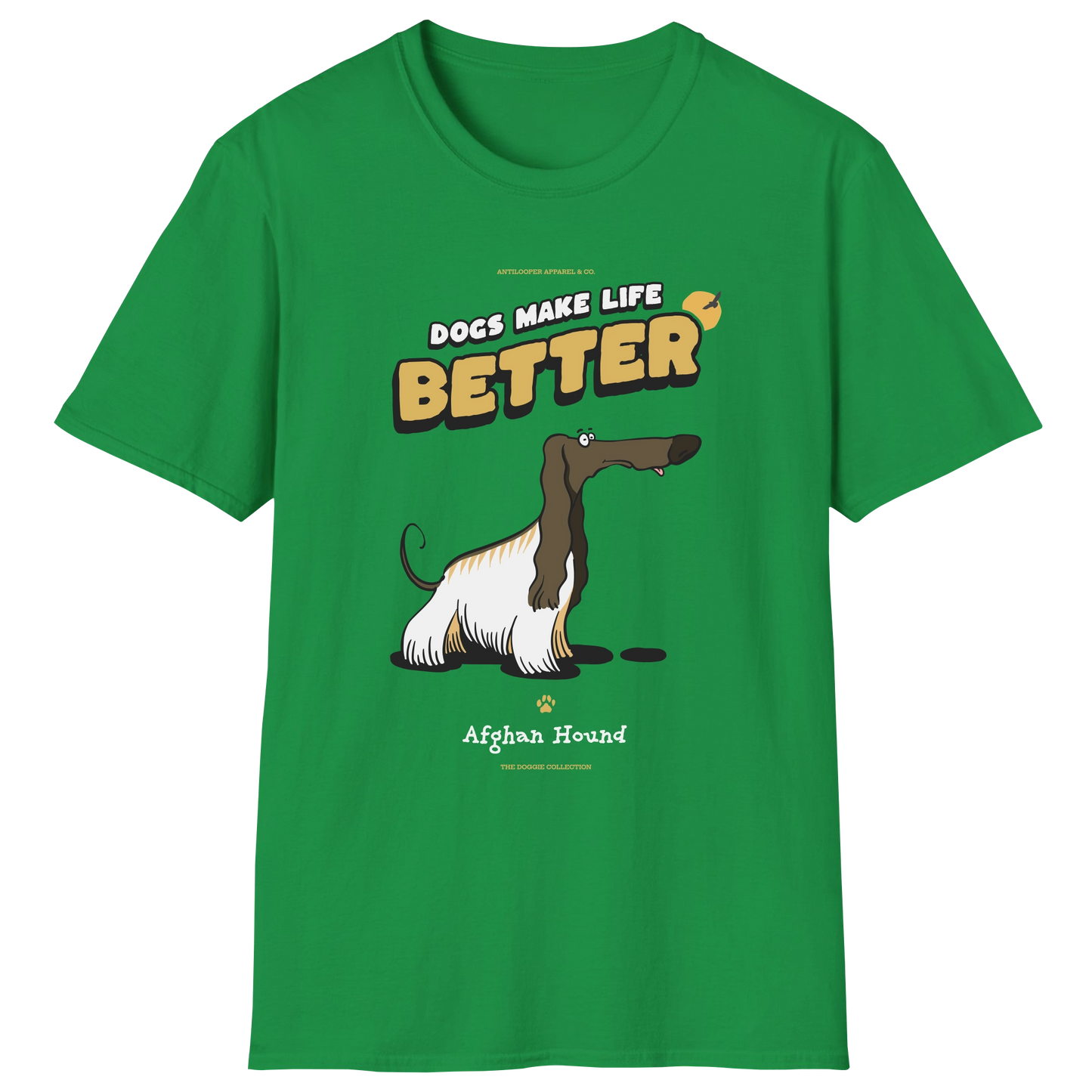 flatlay-doggie-afghan_hound-t_shirt-irish_green