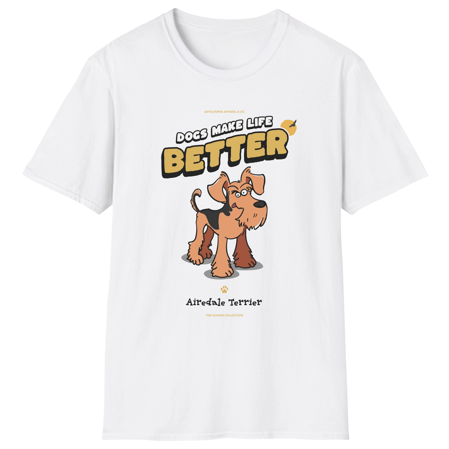 flatlay-doggie-airedale_terrier-t_shirt-white