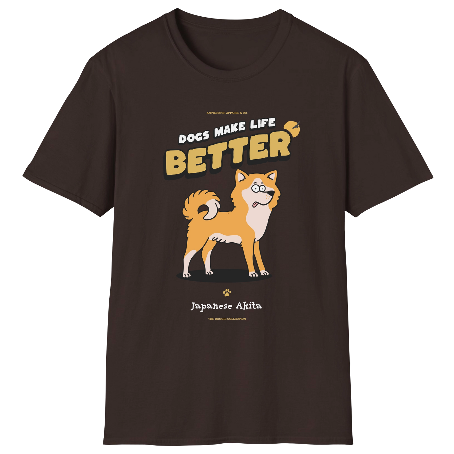 flatlay-doggie-akita+japanese-t_shirt-dark_chocolate