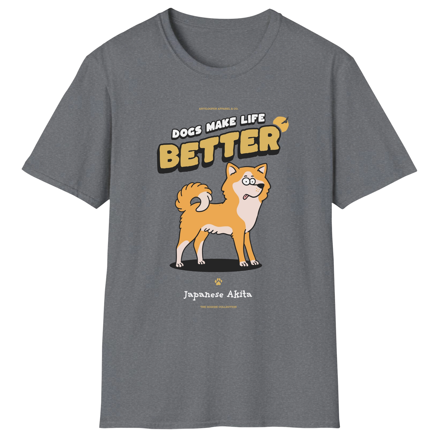 flatlay-doggie-akita+japanese-t_shirt-graphite_heather