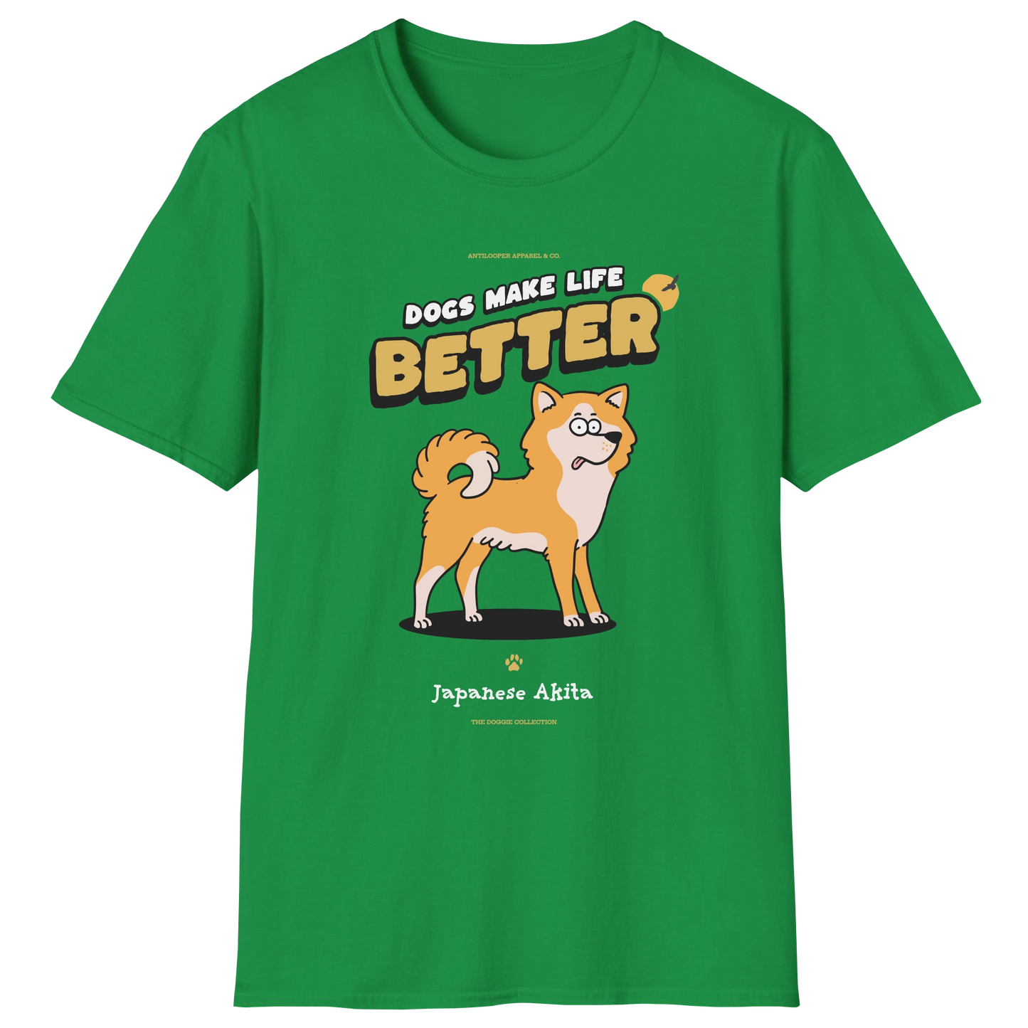 flatlay-doggie-akita+japanese-t_shirt-irish_green