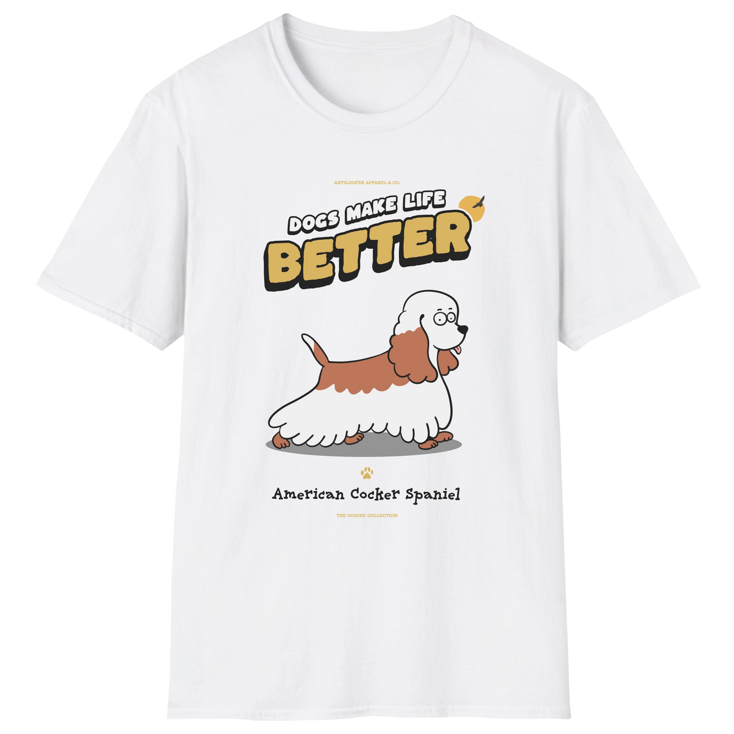 flatlay-doggie-american_cocker_spaniel-t_shirt-white