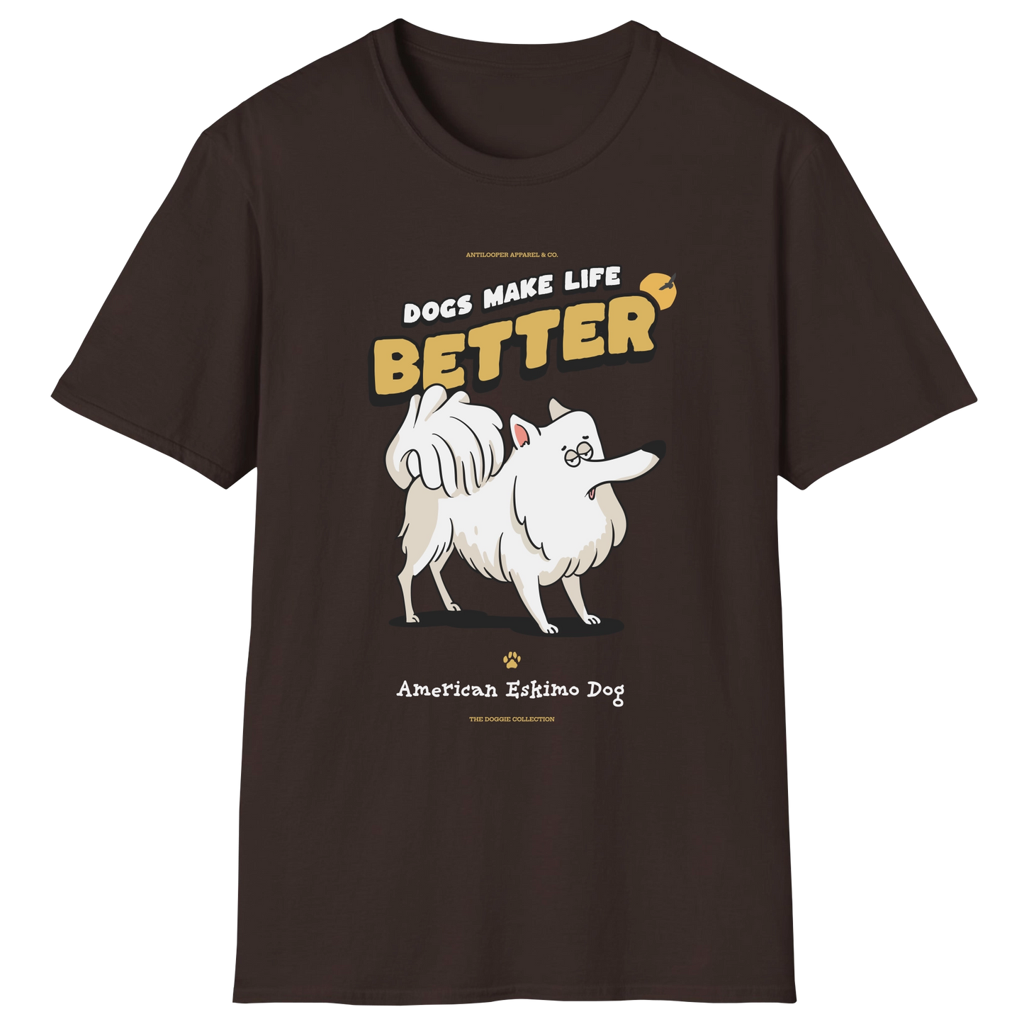 flatlay-doggie-american_eskimo_dog-t_shirt-dark_chocolate