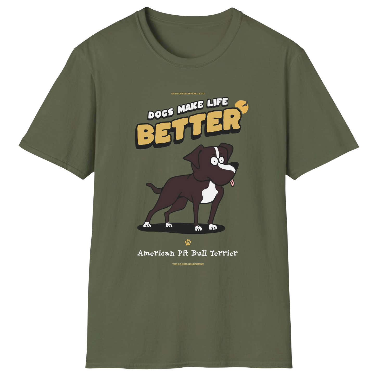 flatlay-doggie-american_pit_bull_terrier-t_shirt-military_green