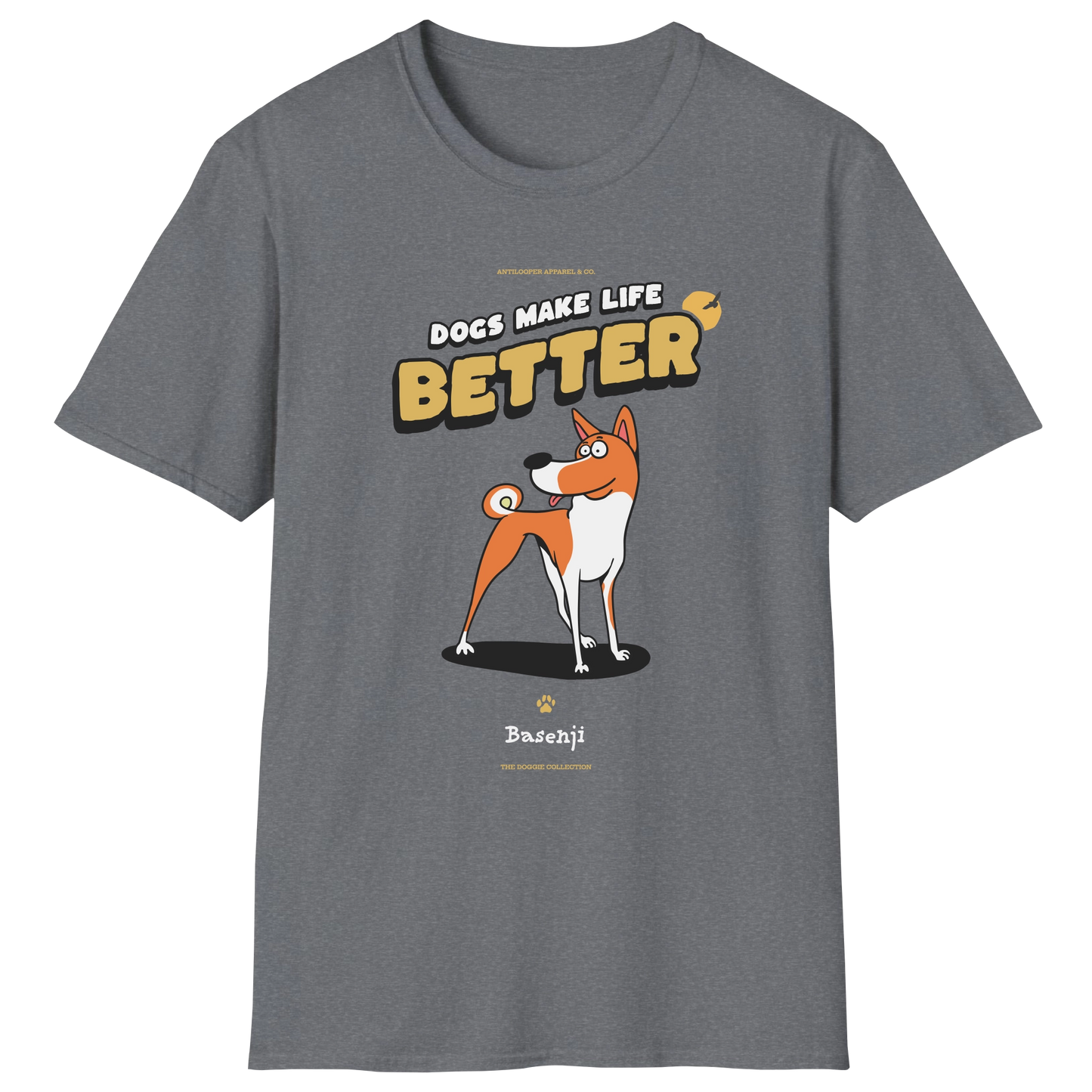 flatlay-doggie-basenji-t_shirt-graphite_heather