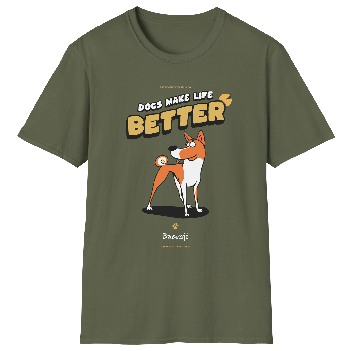 flatlay-doggie-basenji-t_shirt-military_green