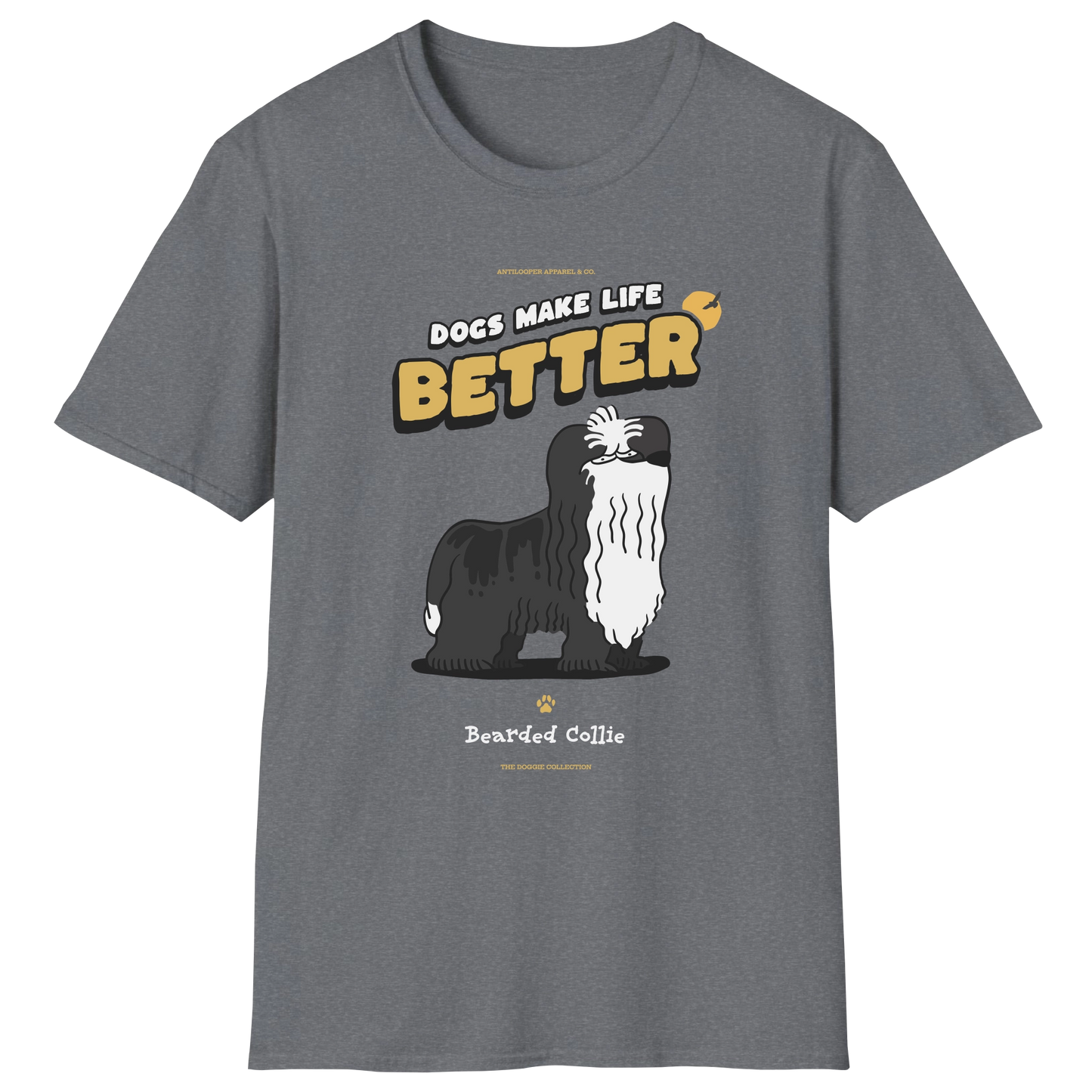 flatlay-doggie-bearded_collie-t_shirt-graphite_heather