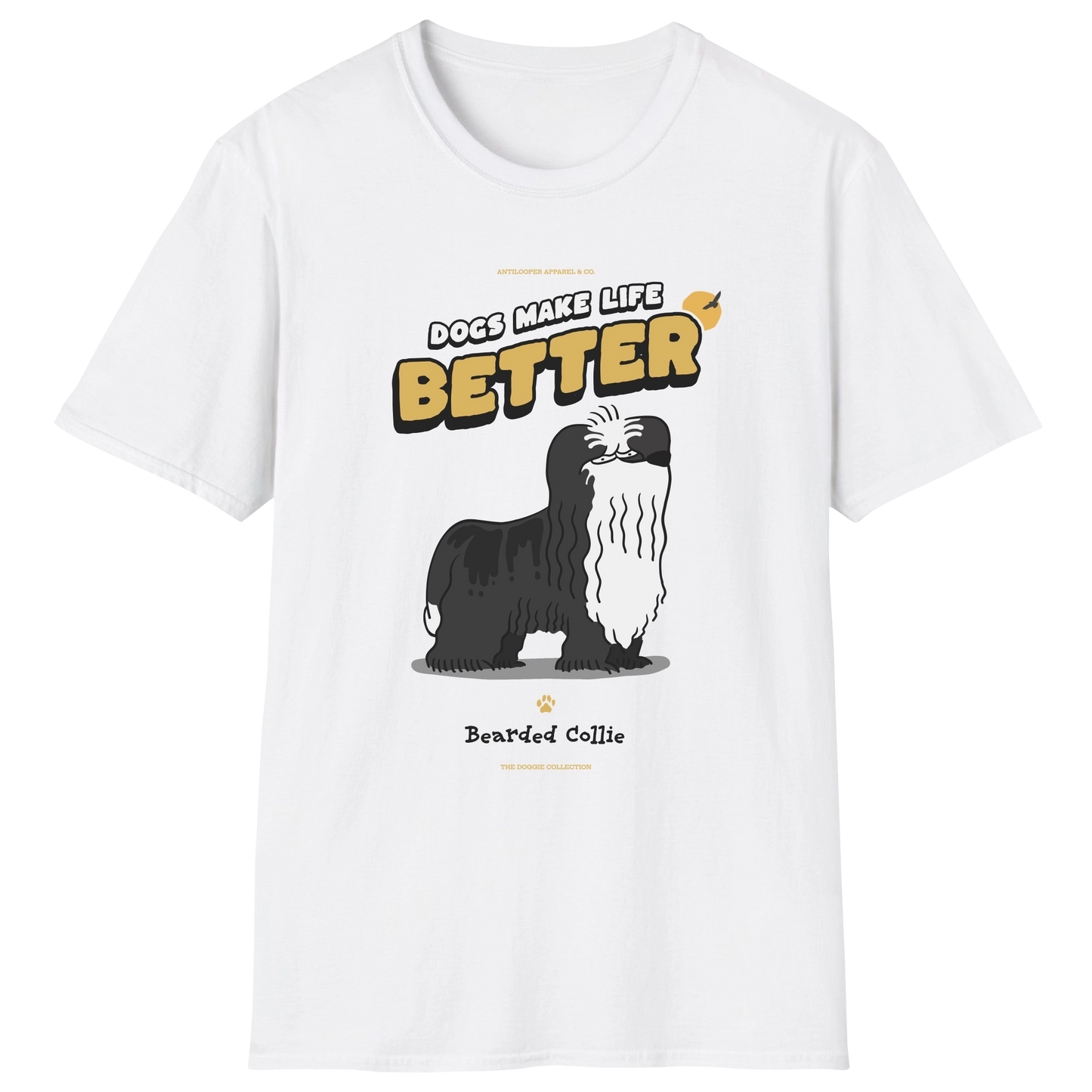 flatlay-doggie-bearded_collie-t_shirt-white