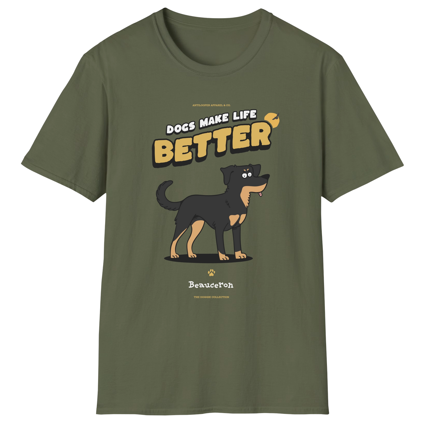 flatlay-doggie-beauceron-t_shirt-military_green