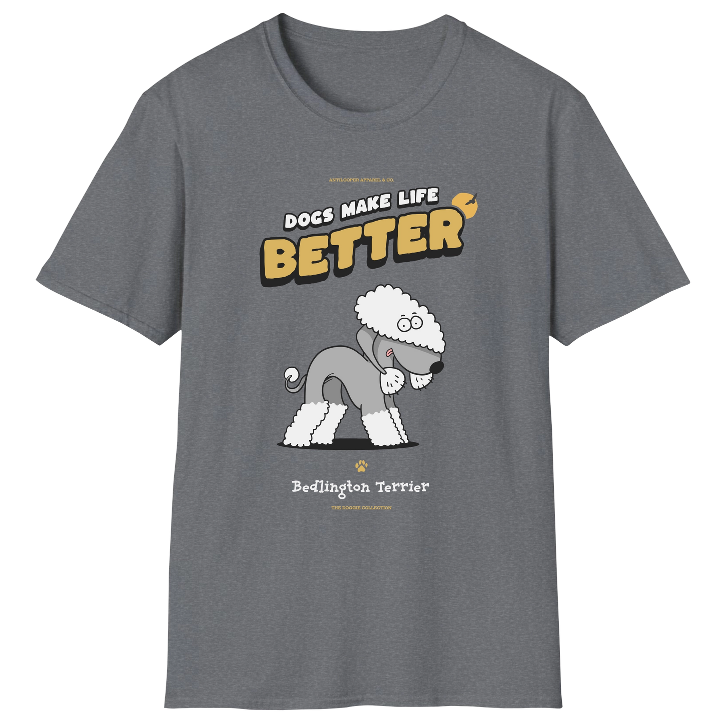 flatlay-doggie-bedlington_terrier-t_shirt-graphite_heather