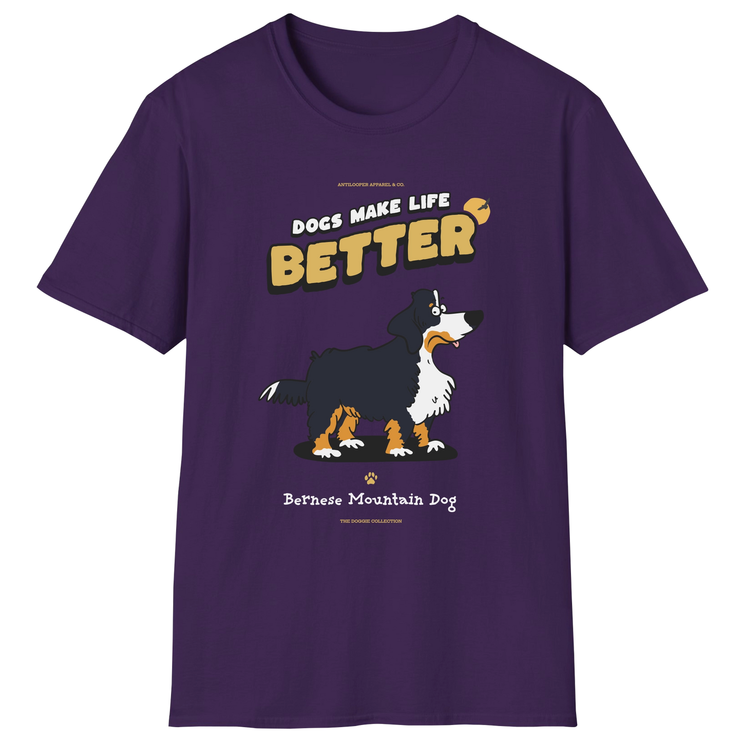flatlay-doggie-bernese_mountain_dog-t_shirt-purple
