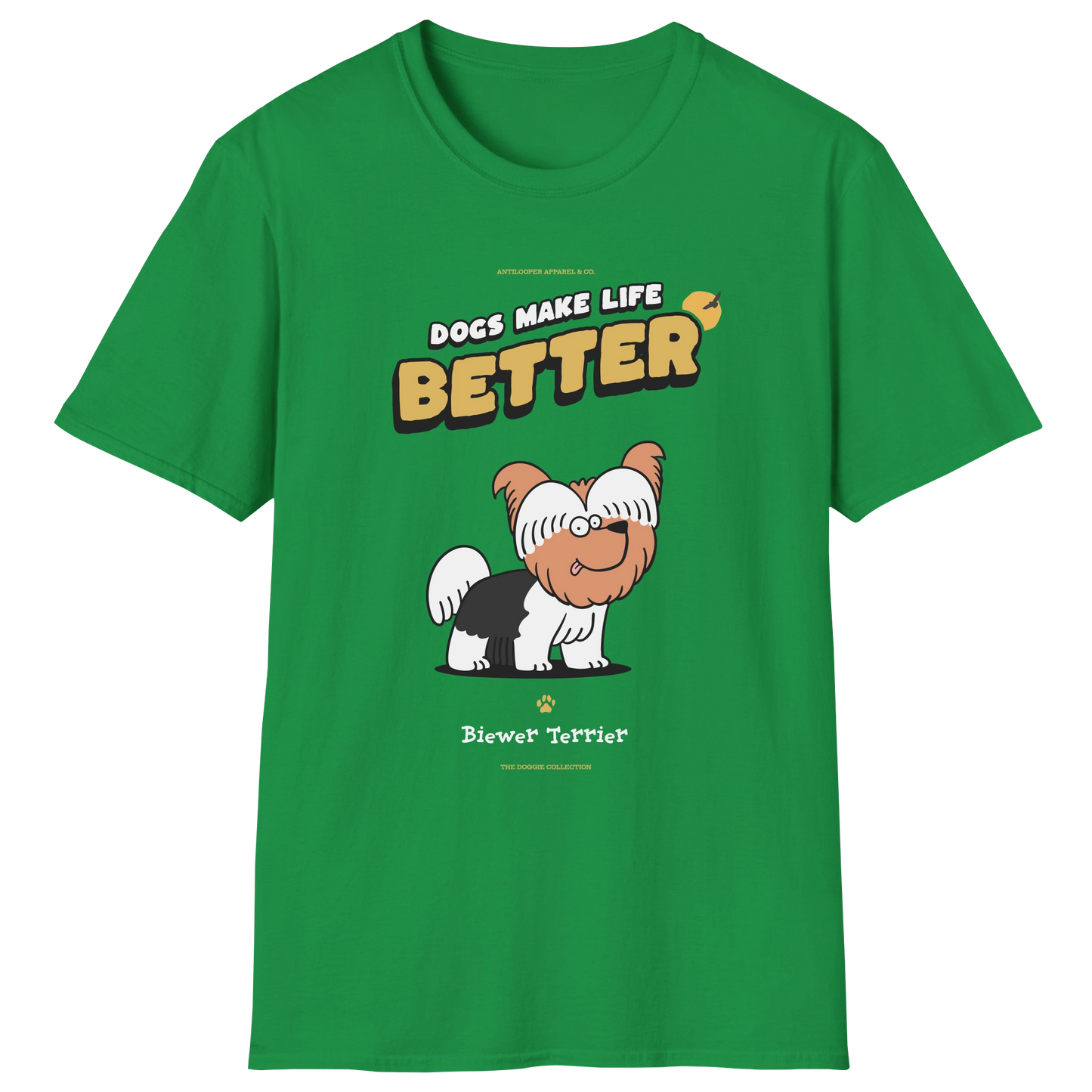 flatlay-doggie-biewer_terrier-t_shirt-irish_green